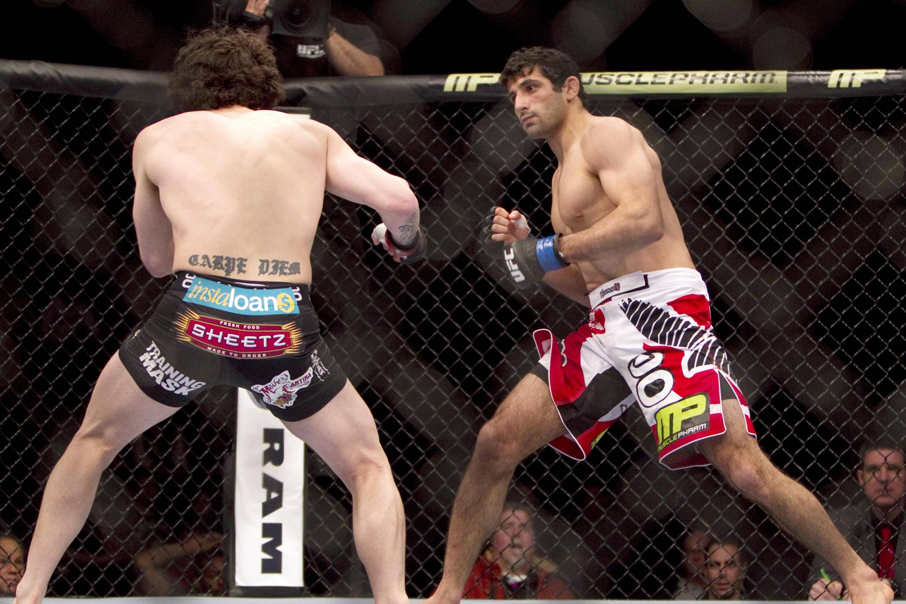 Beneil Dariush, cage, mixed martial arts match, 2K Desktop Wallpaper