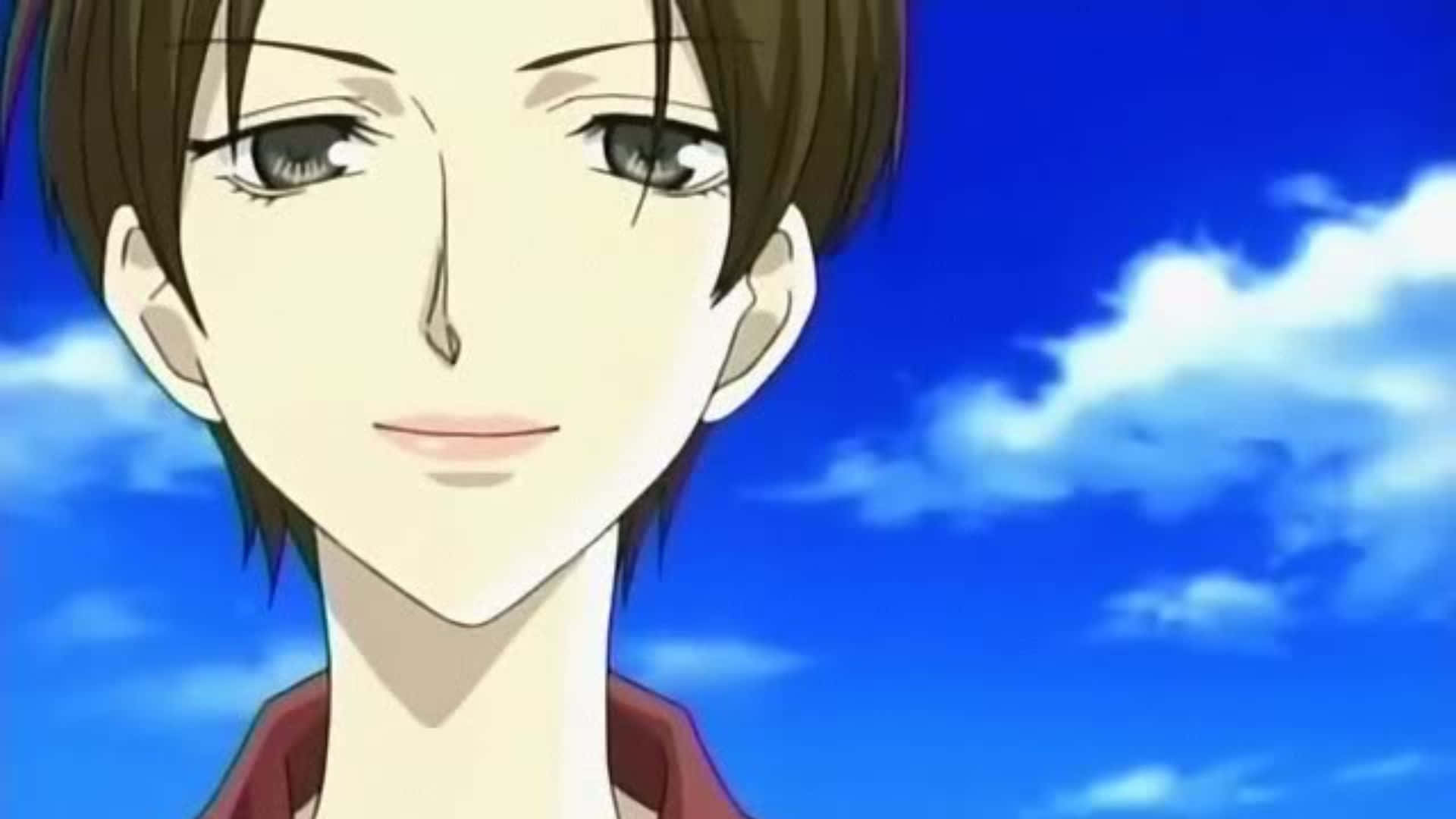 Benio Amakusa, brown hair, gentle smile, Full HD Desktop Wallpaper