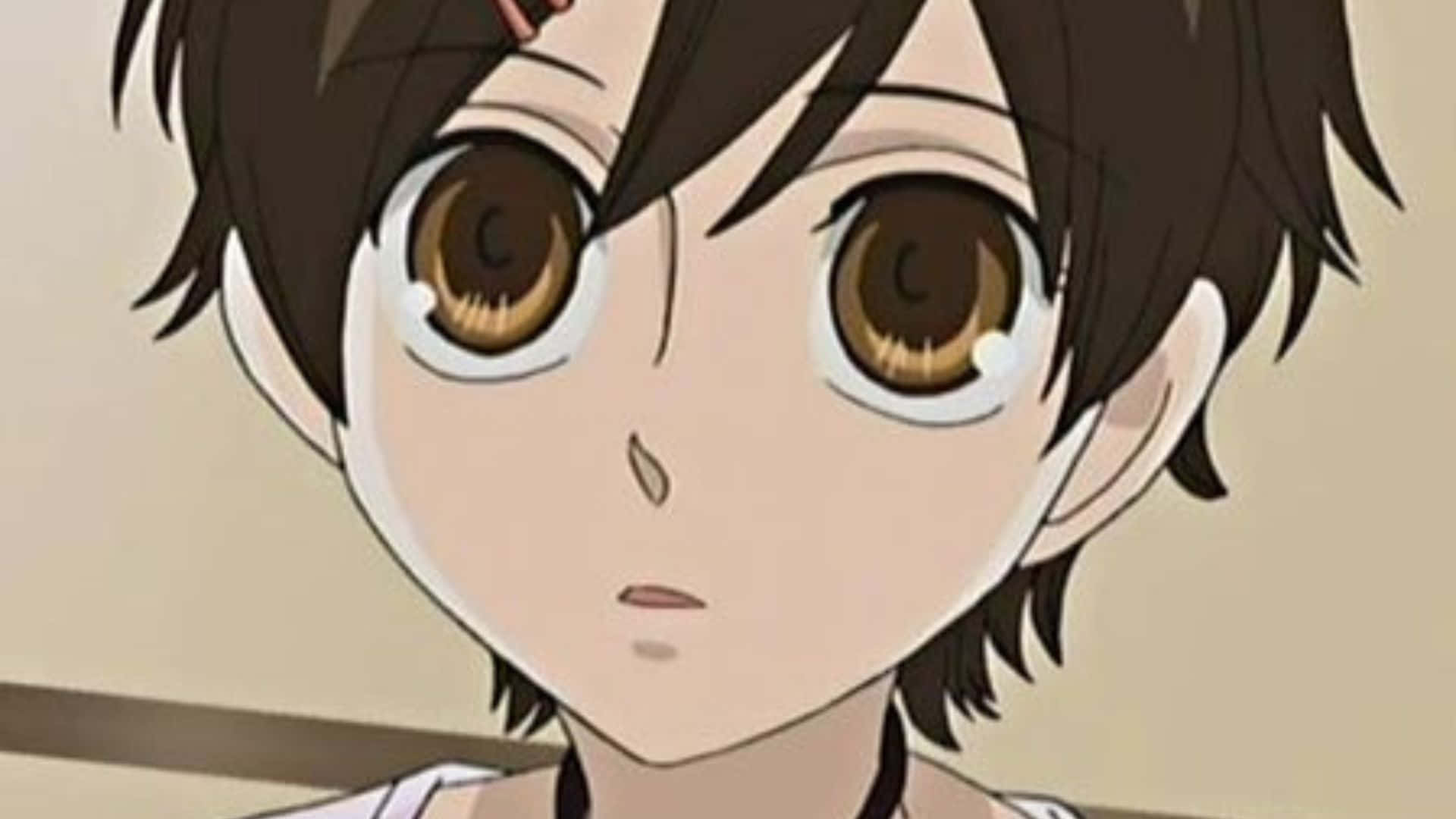 Benio Amakusa, anime boy, wide brown eyes, Full HD Desktop Wallpaper