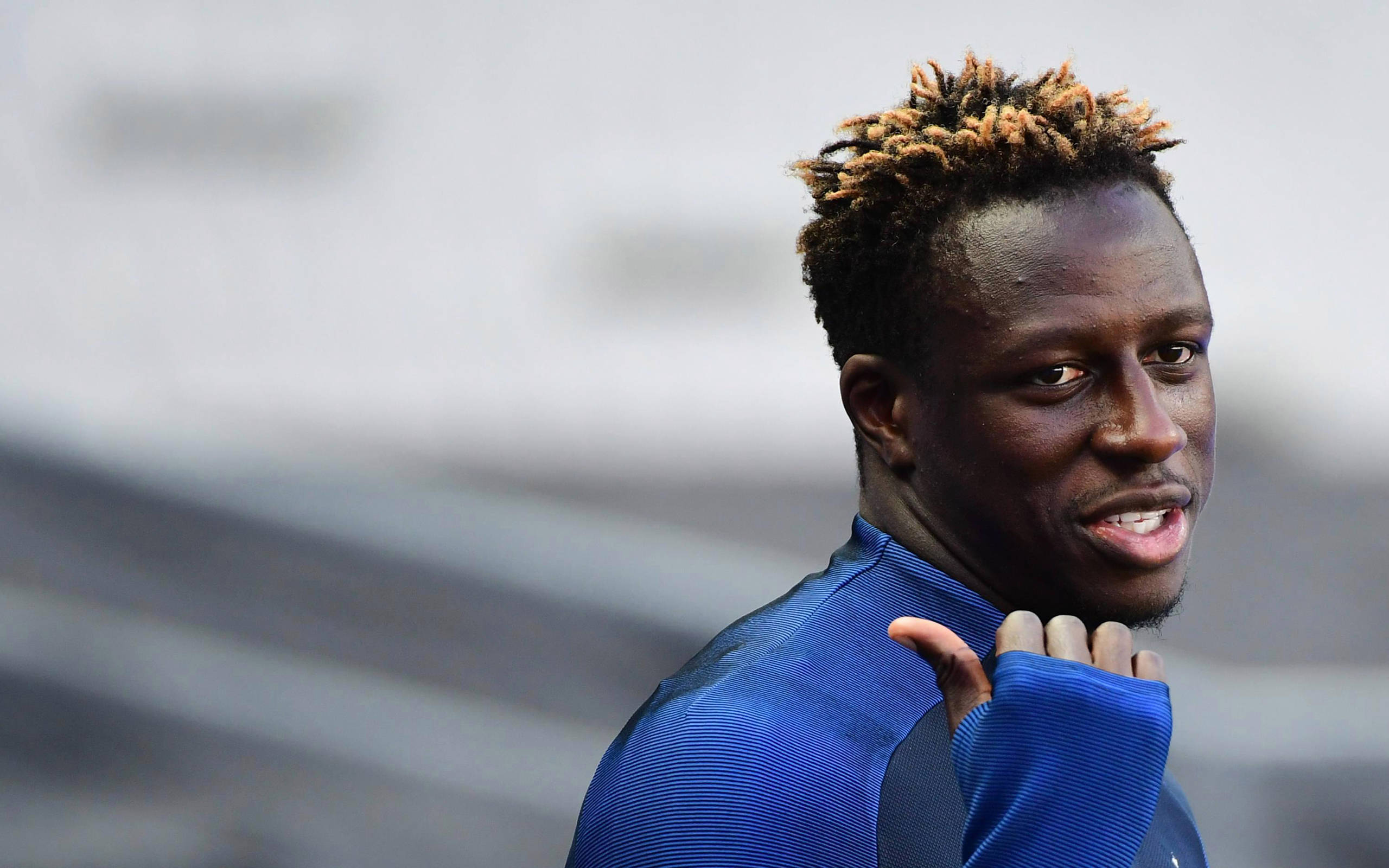 Benjamin Mendy, blue training kit, footballer, 2K Desktop Wallpaper