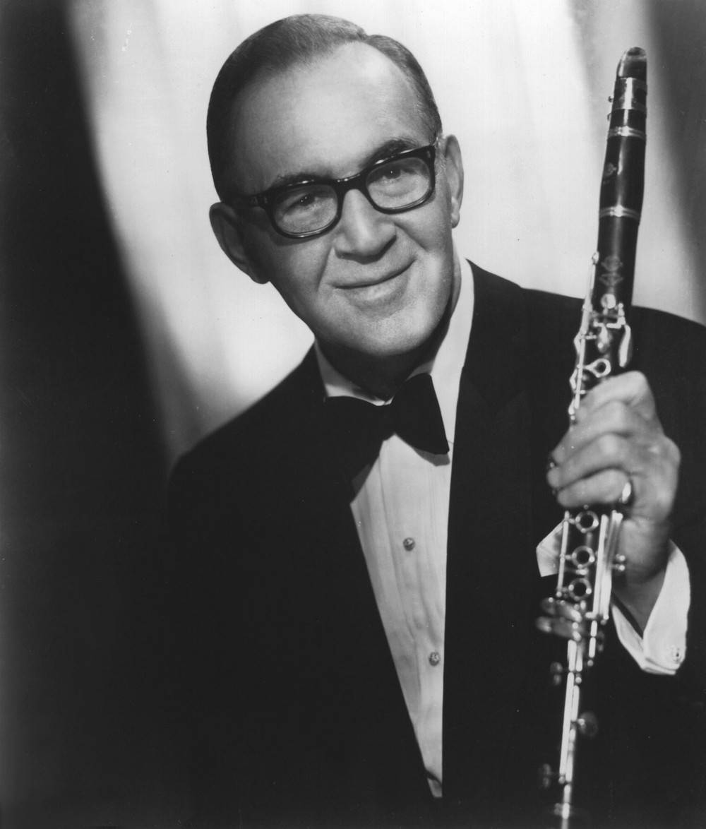 Benny Goodman, tuxedo, glasses, SD Phone Wallpaper