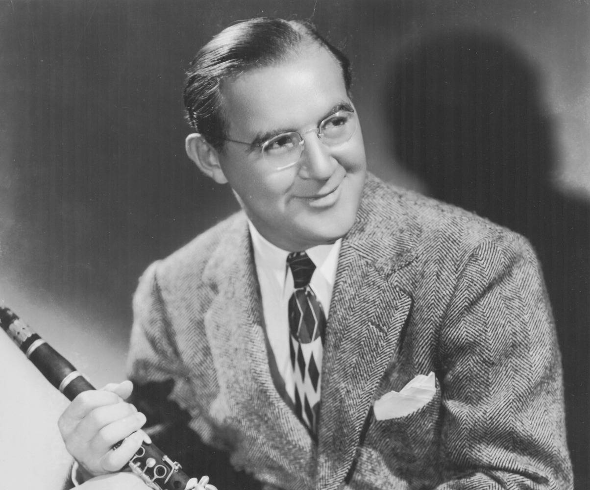 Benny Goodman, clarinet, herringbone suit, SD Desktop Wallpaper