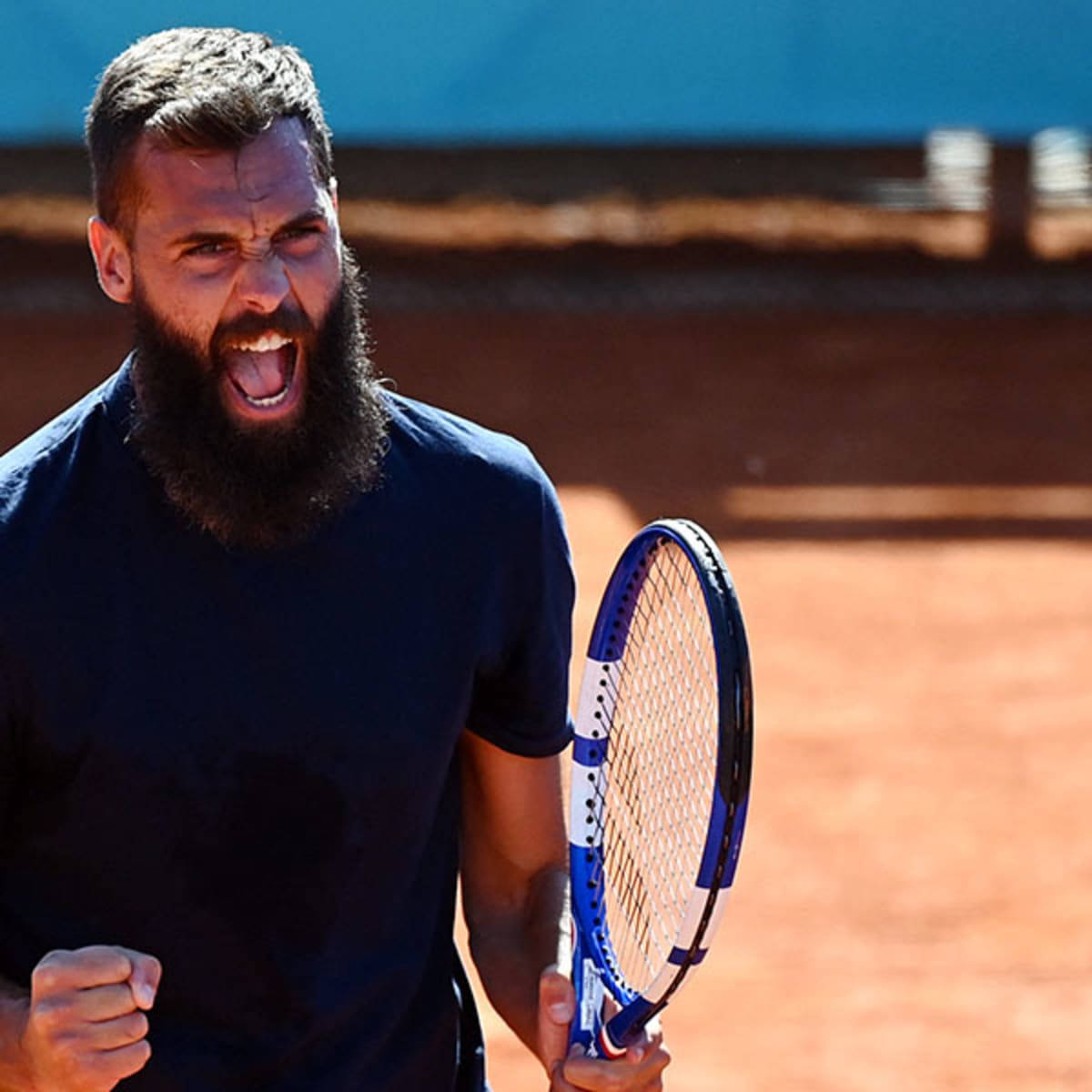 Benoit Paire, tennis player, clay court, SD Desktop Wallpaper