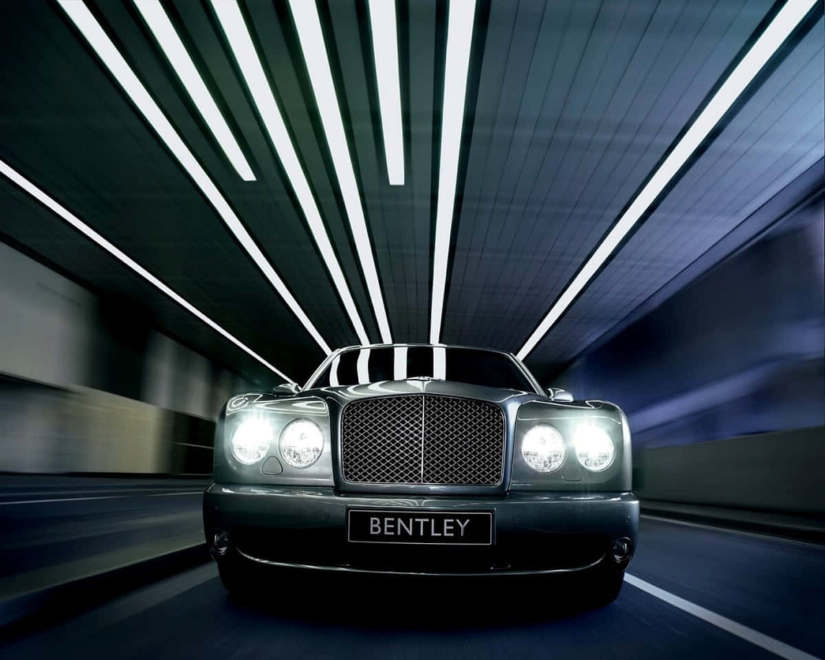 Bentley Azure, black, tunnel, SD Desktop Wallpaper