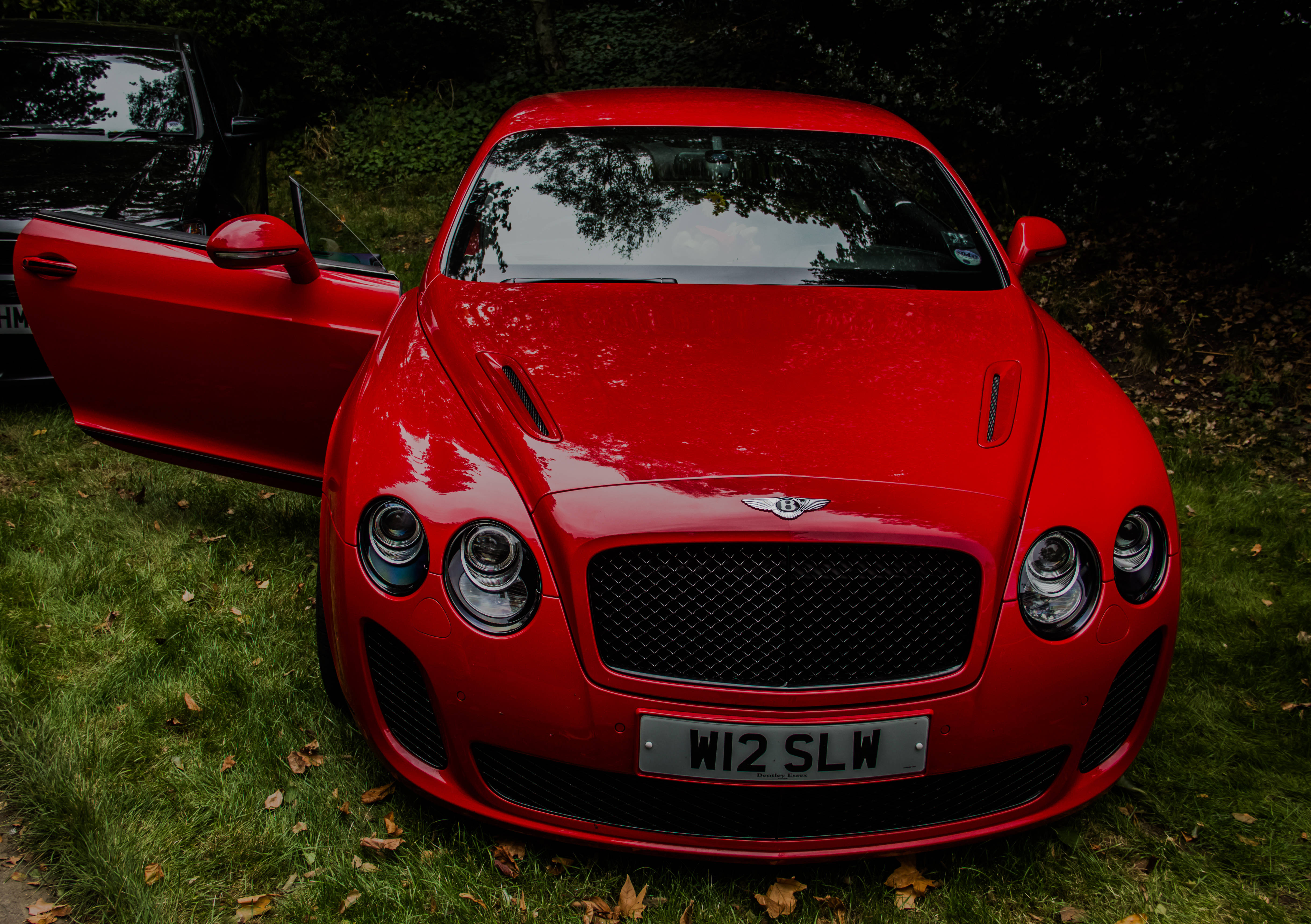 Bentley Continental GT, red, glossy, 4K Desktop Wallpaper