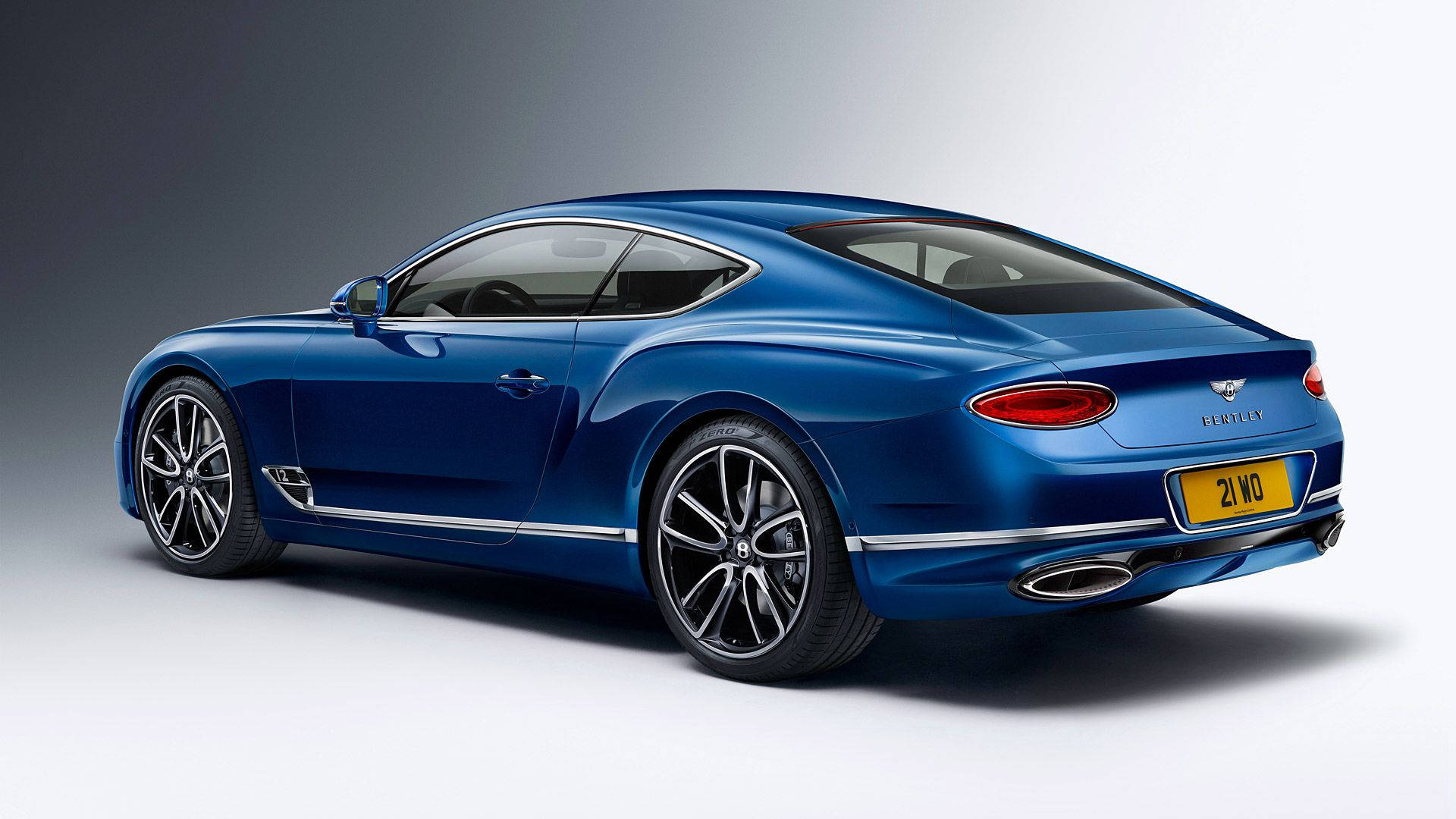 Bentley Continental GT, blue, coupe, Full HD Desktop Wallpaper