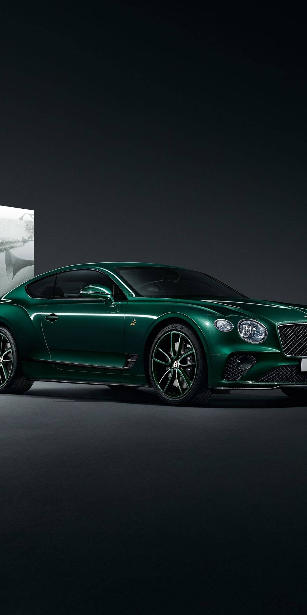Bentley Continental GT, emerald green, coupe, Full HD Phone Wallpaper
