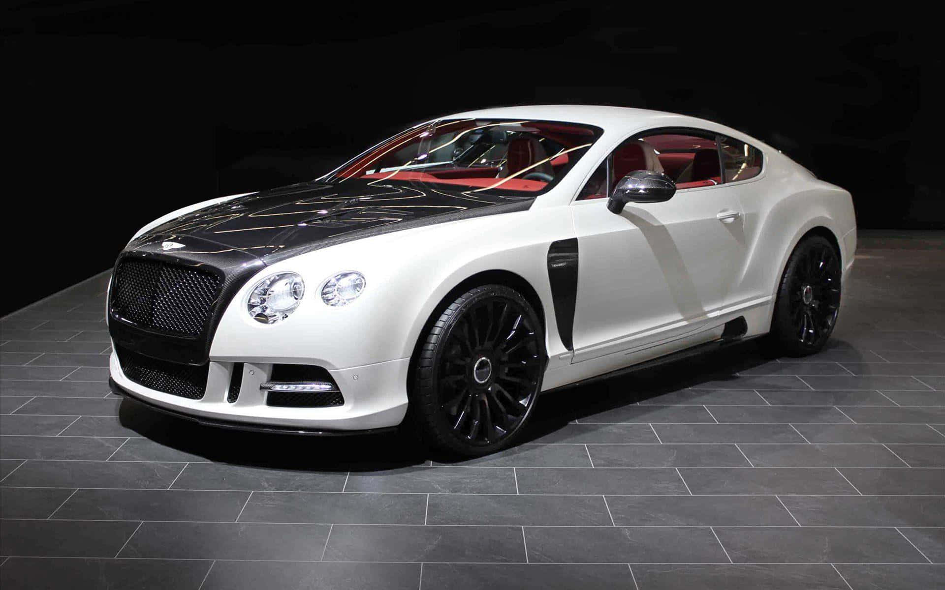 Bentley Continental GT, white, black accents, Full HD Desktop Wallpaper
