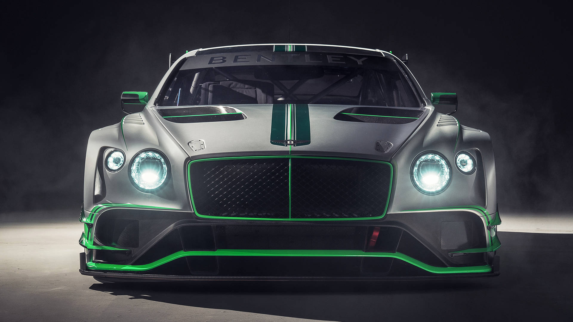 Bentley, race car, silver, Full HD Desktop Wallpaper