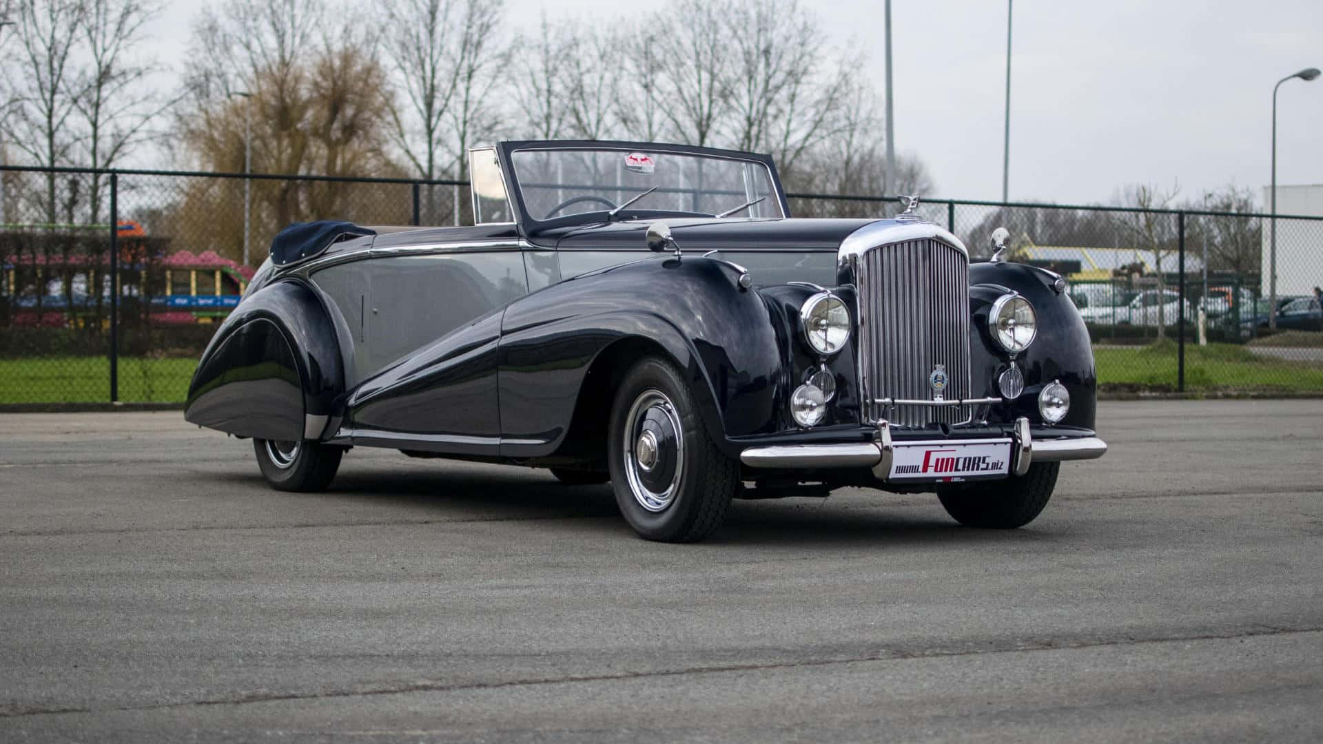 Bentley Mark VI, vintage convertible, sleek black, Full HD Desktop Wallpaper