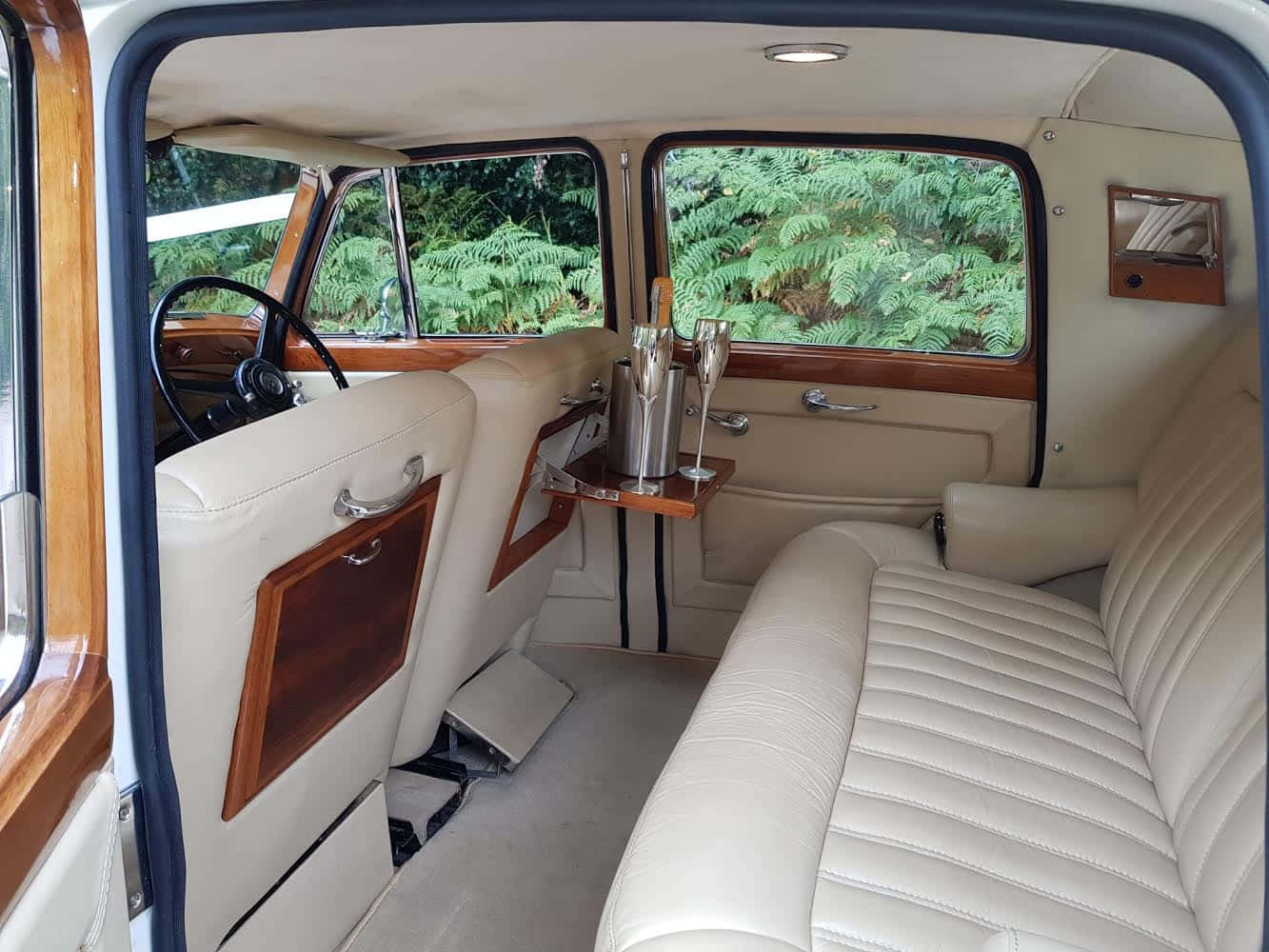 Bentley Mark VI, cream leather interior, wood interior, HD Desktop Wallpaper