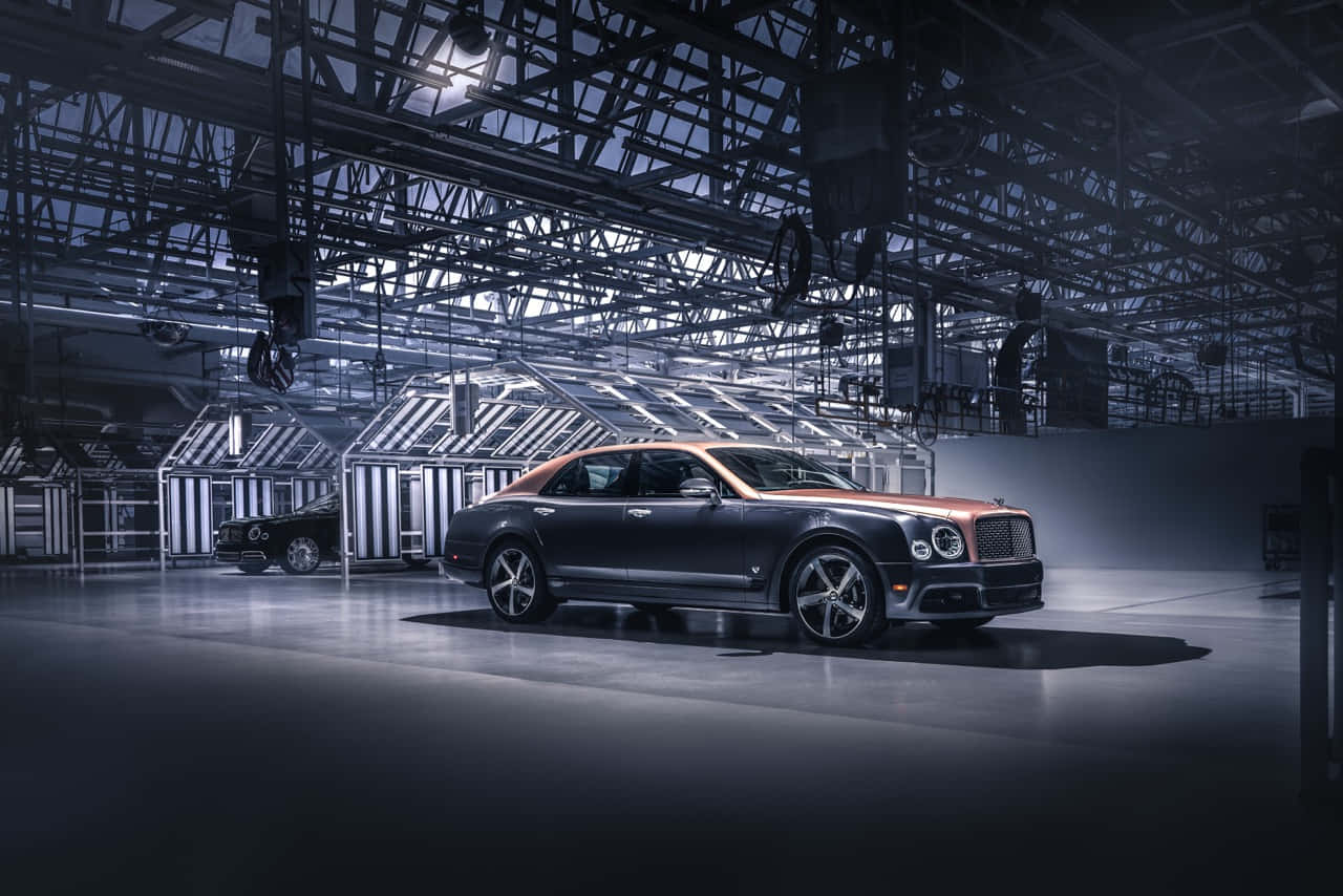 Bentley Mulsanne, copper roof, industrial lights, HD Desktop Wallpaper