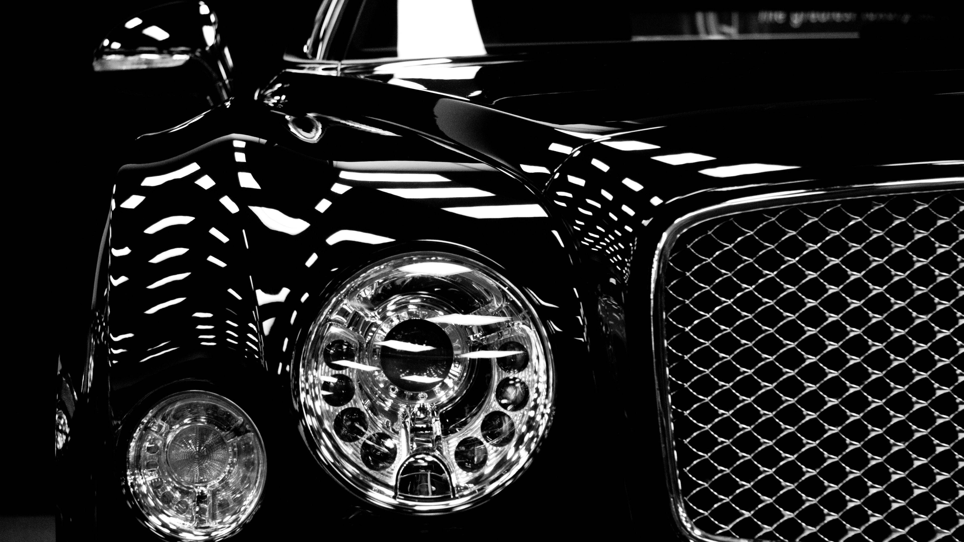 Bentley Mulsanne, headlights, front grille, 4K Desktop Wallpaper