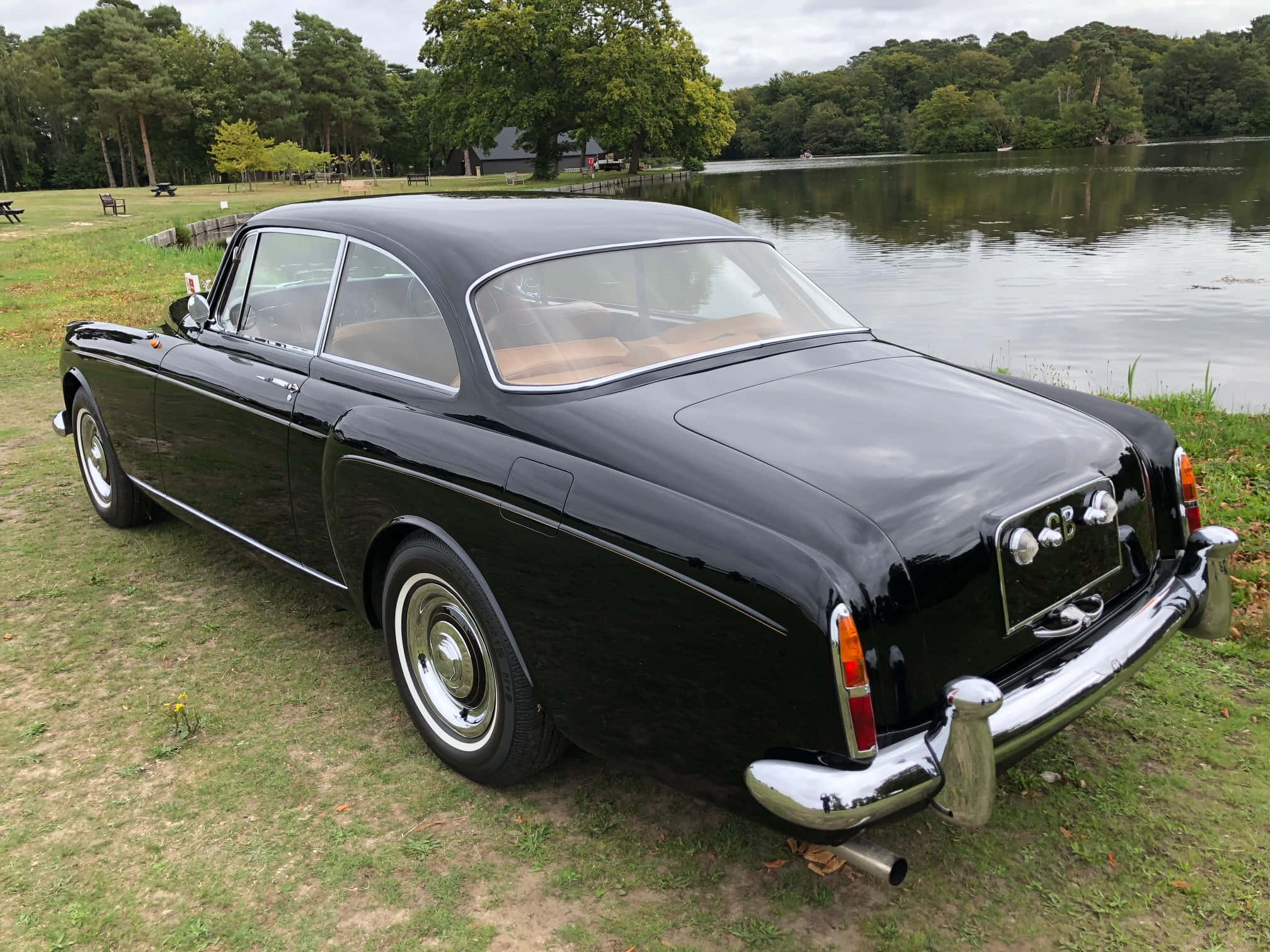 Bentley S2, glossy black, vintage sports car, Full HD Desktop Wallpaper