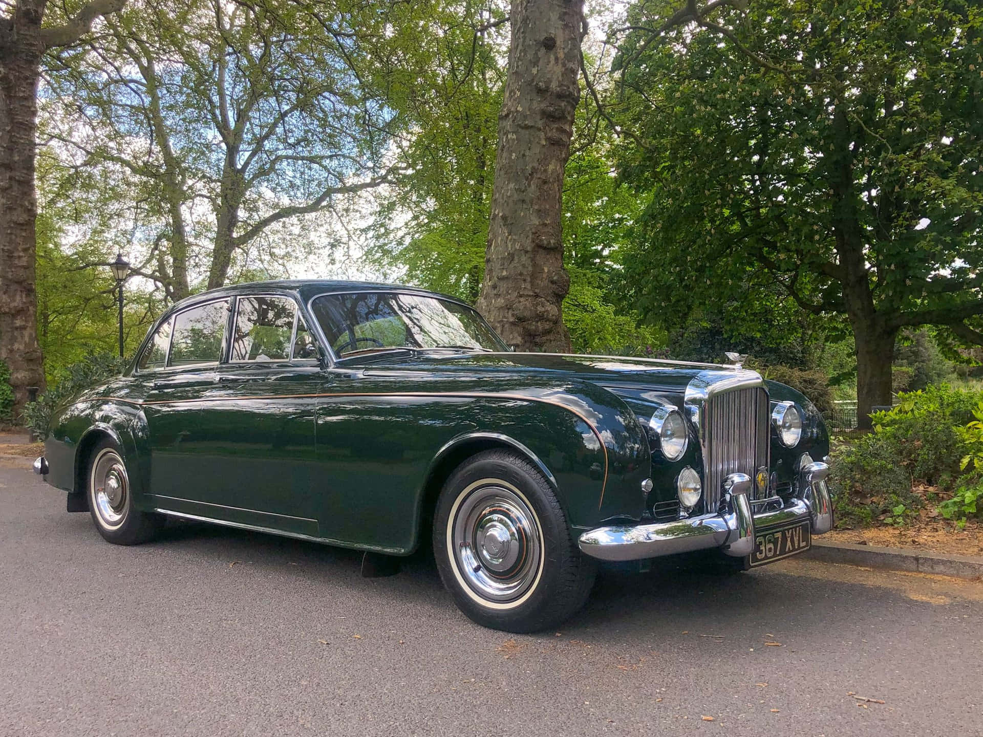 Bentley S2, dark green, vintage Bentley sedan, Full HD Desktop Wallpaper