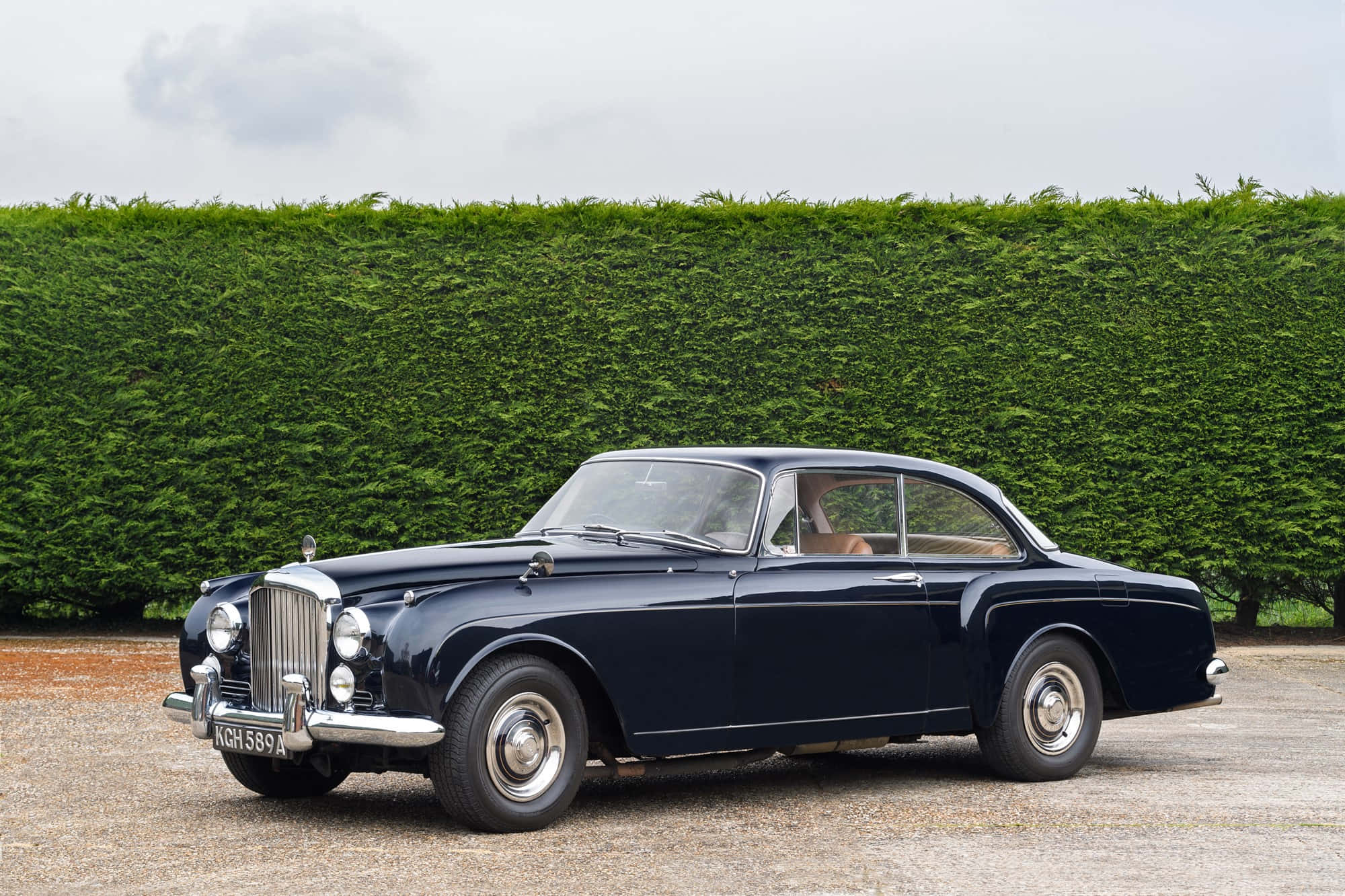 Bentley S2, navy blue, chrome accents, Full HD Desktop Wallpaper