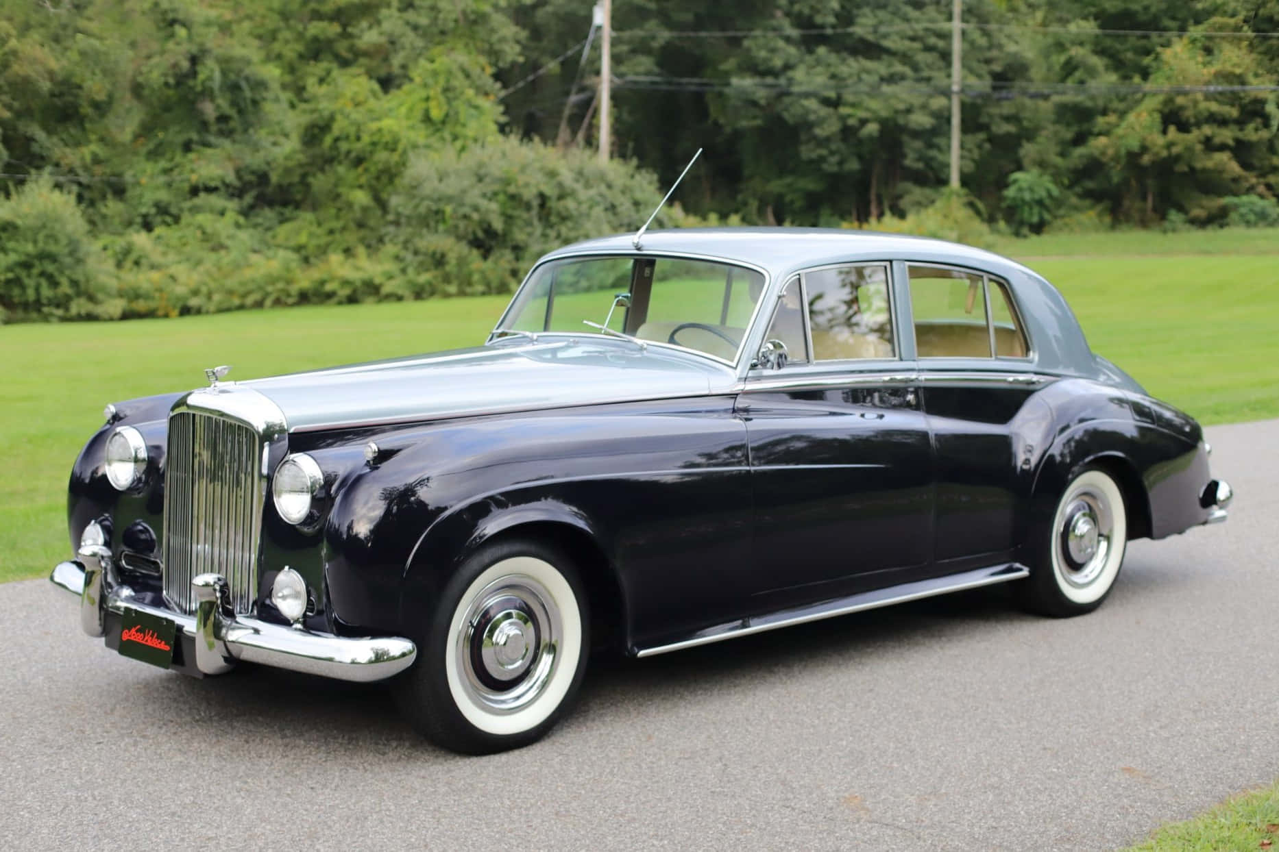 Bentley S2, two-tone black and silver finish, daylight, HD Desktop Wallpaper