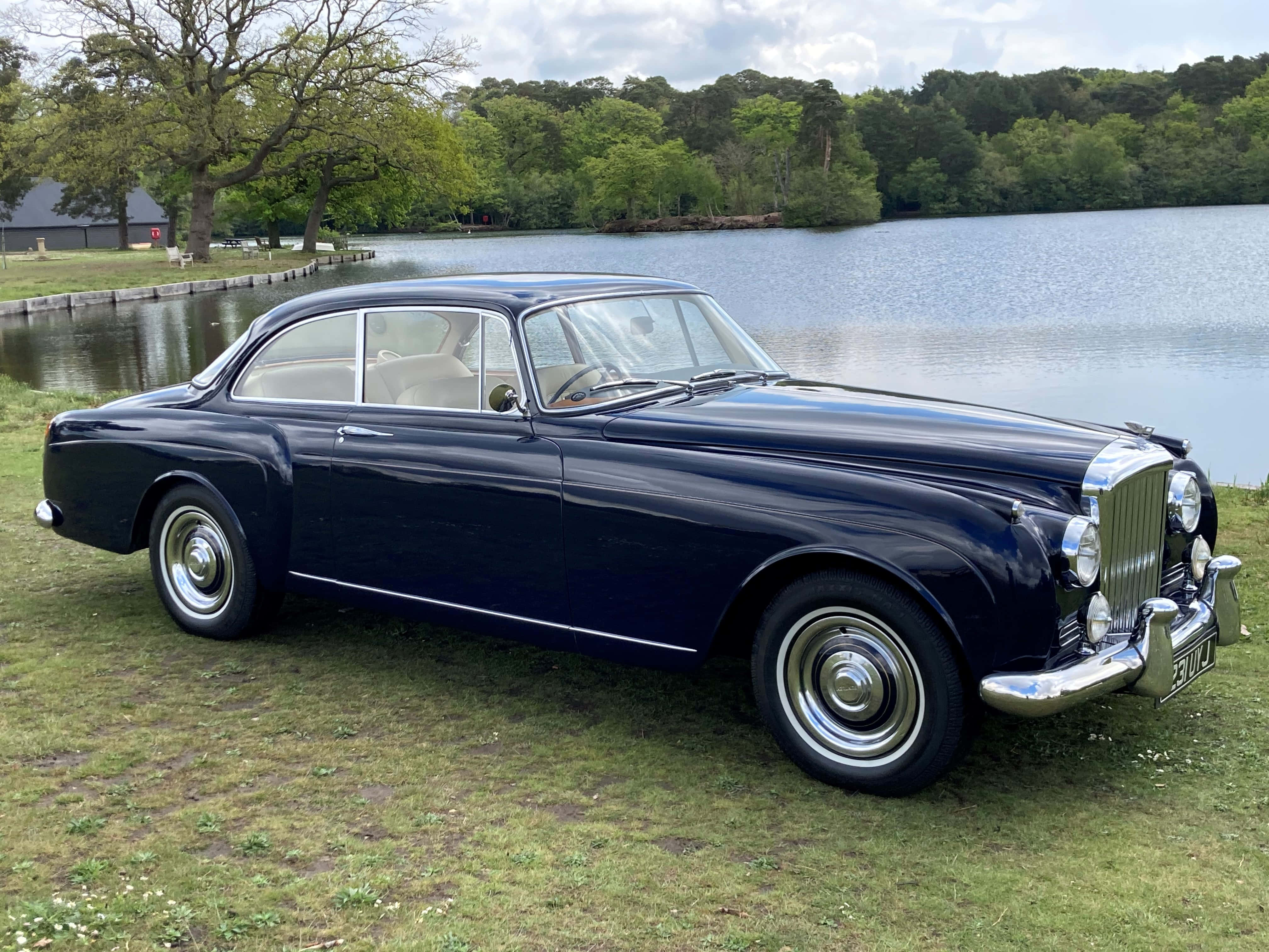 Bentley S2, navy blue, vintage Bentley coupe, 4K Desktop Wallpaper