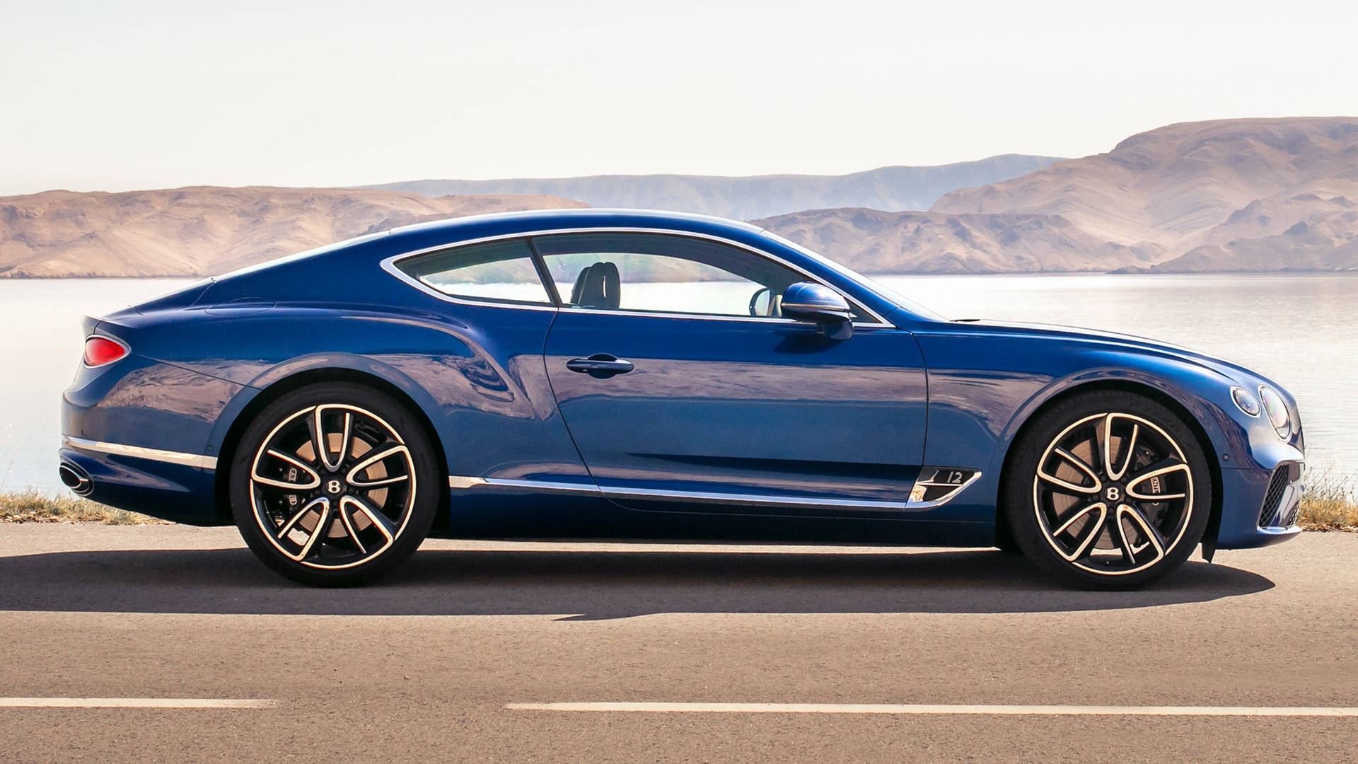 2018 Continental GT, Bentley, blue, Full HD Desktop Wallpaper