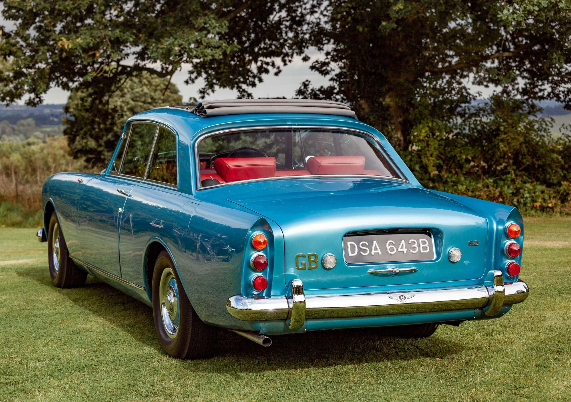 Bentley S3, turquoise, red interior, Full HD Desktop Wallpaper