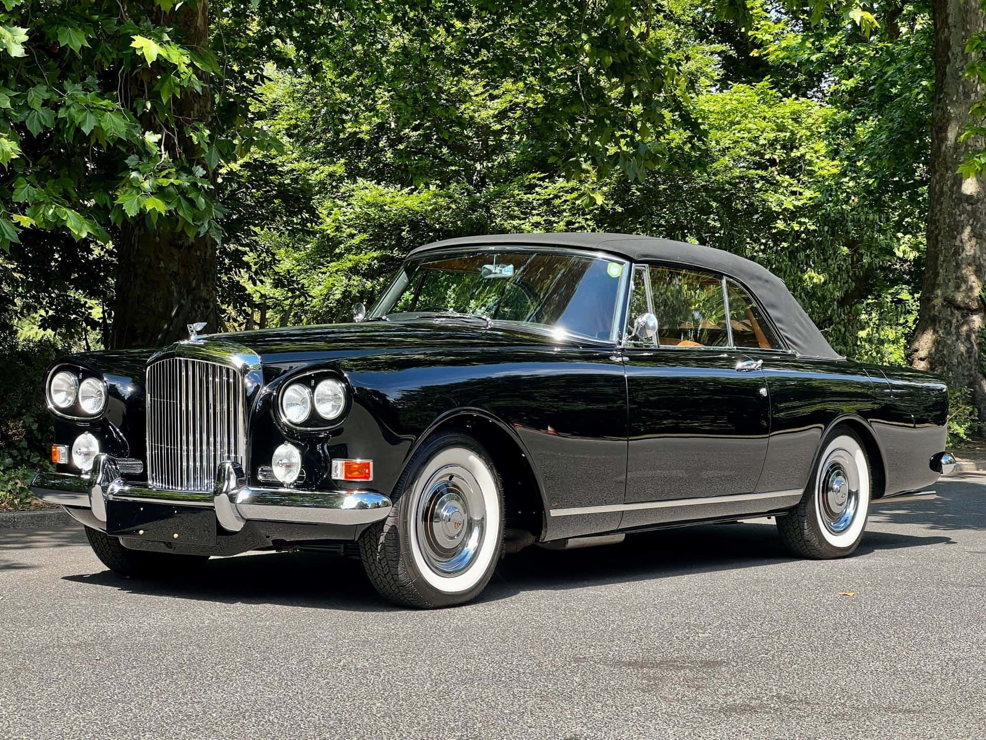 Bentley S3, glossy black, chrome accents, Full HD Desktop Wallpaper