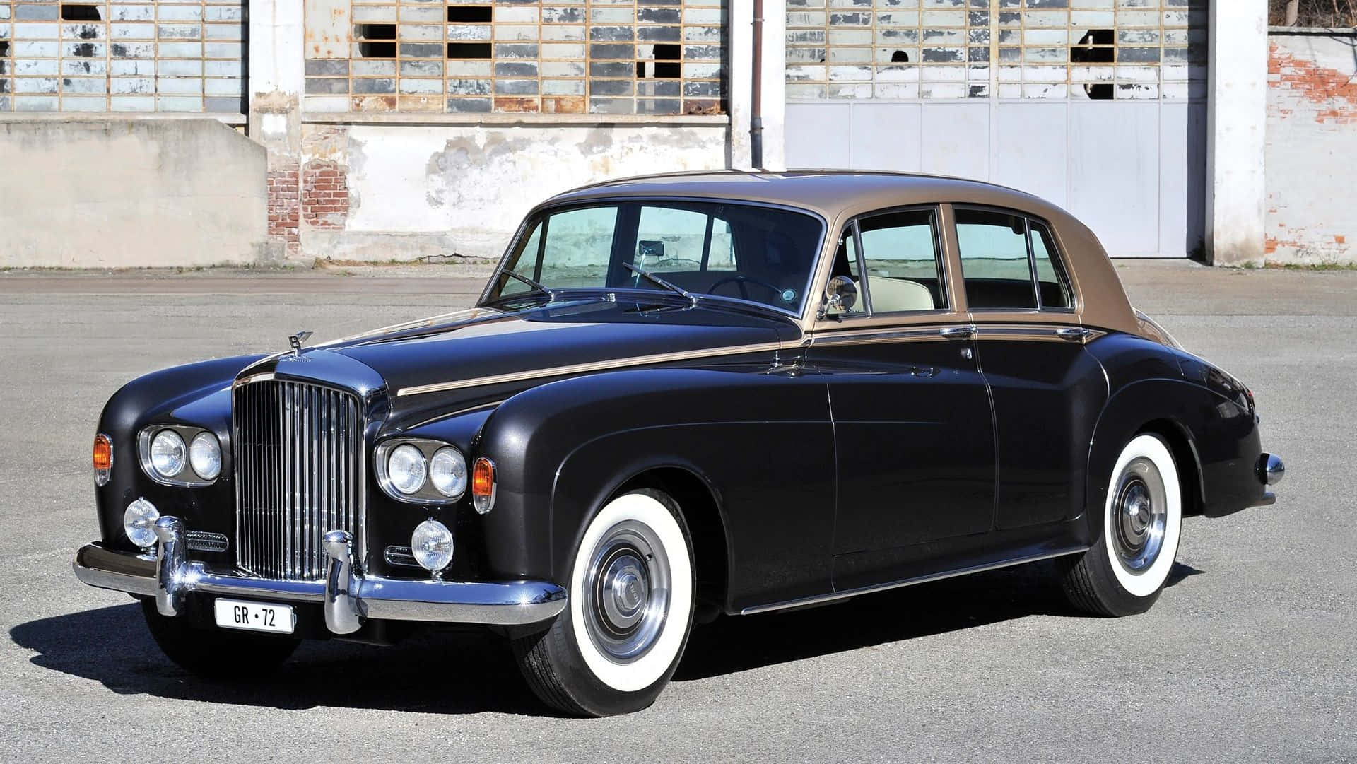 Bentley S3, black, white wall tires, Full HD Desktop Wallpaper