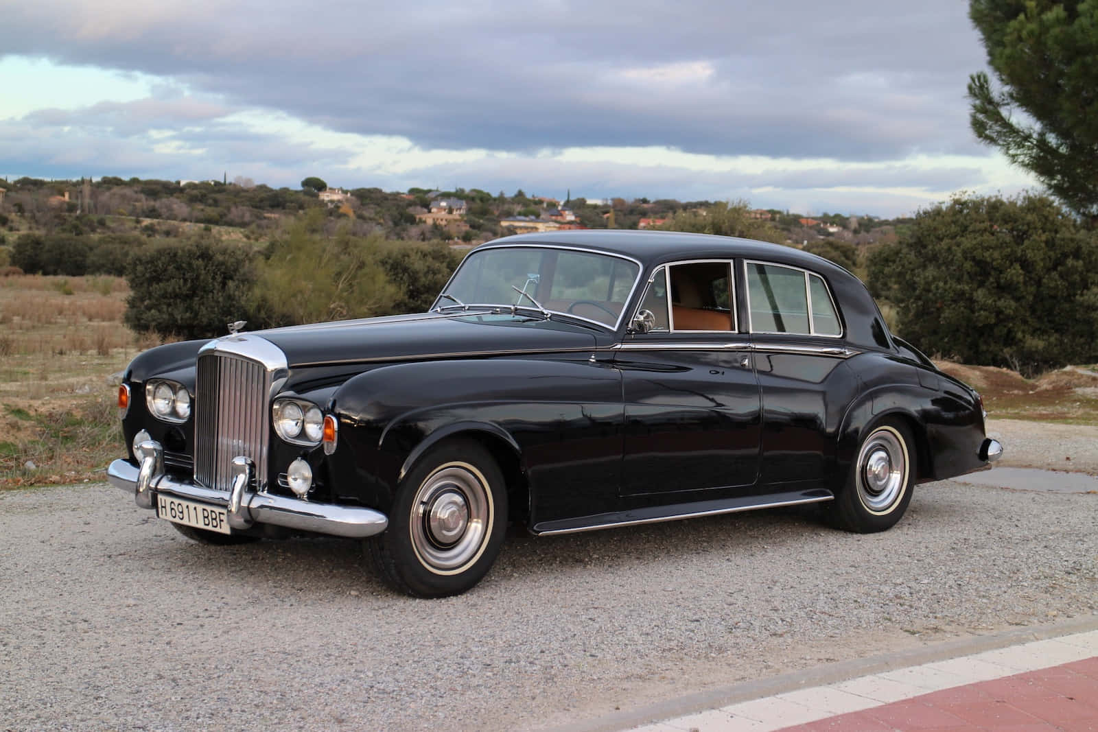 Bentley S3, glossy black, vintage Bentley sedan, HD Desktop Wallpaper