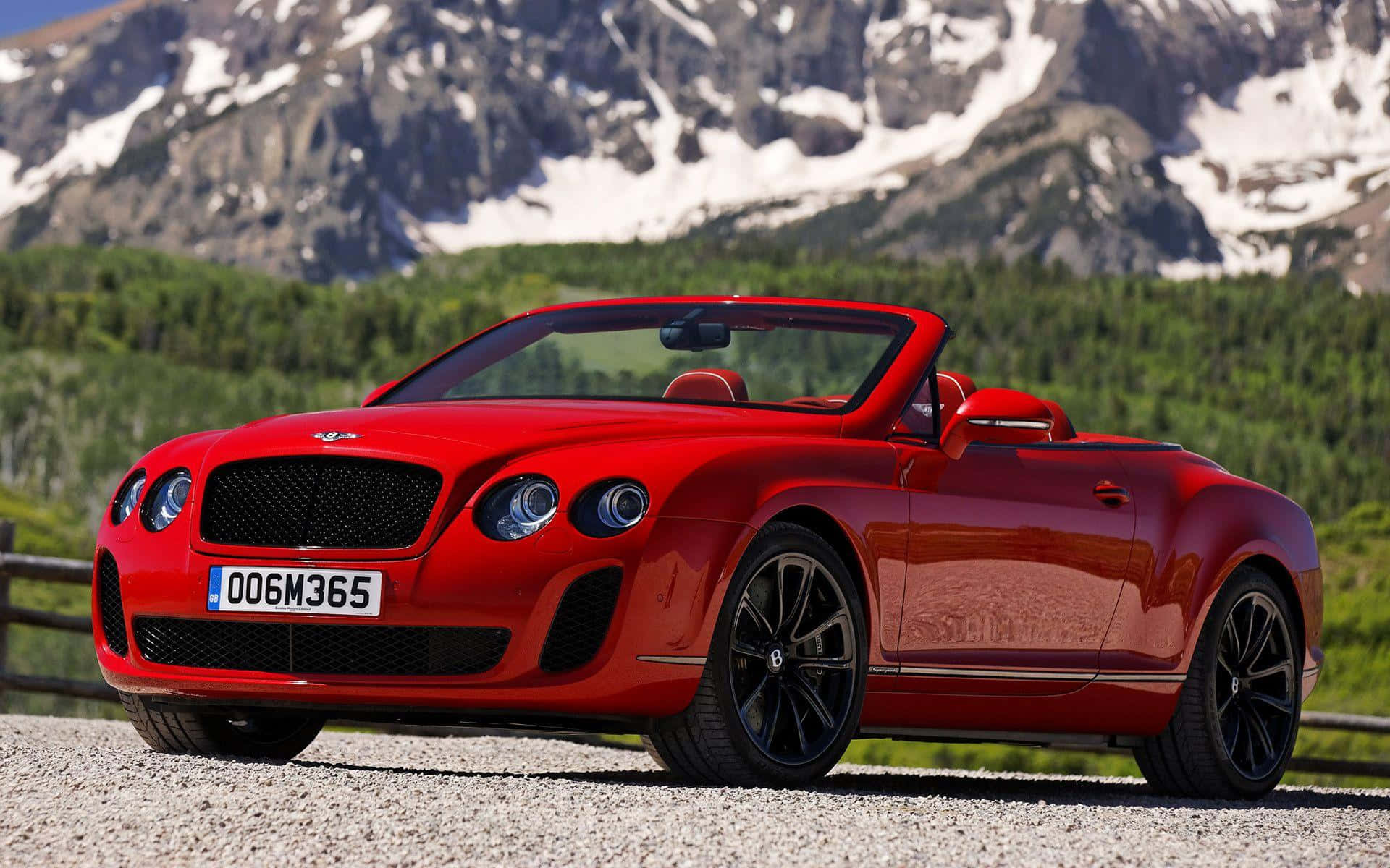 Bentley Sport, vibrant red, convertible, Full HD Desktop Wallpaper