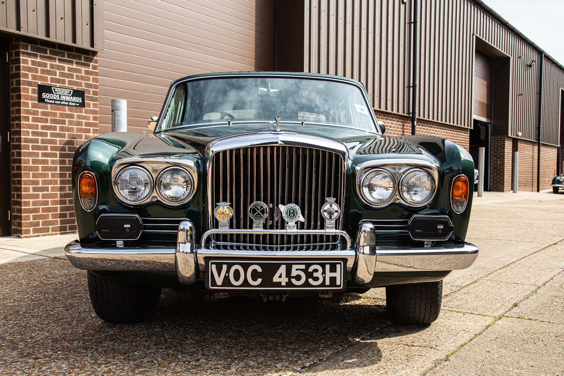 Bentley T1, classic green, chrome grille, Full HD Desktop Wallpaper