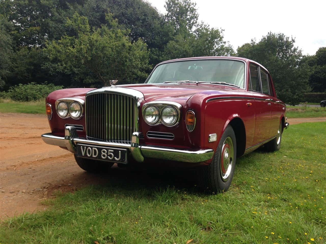 Bentley T1, maroon, chrome accents, HD Desktop Wallpaper