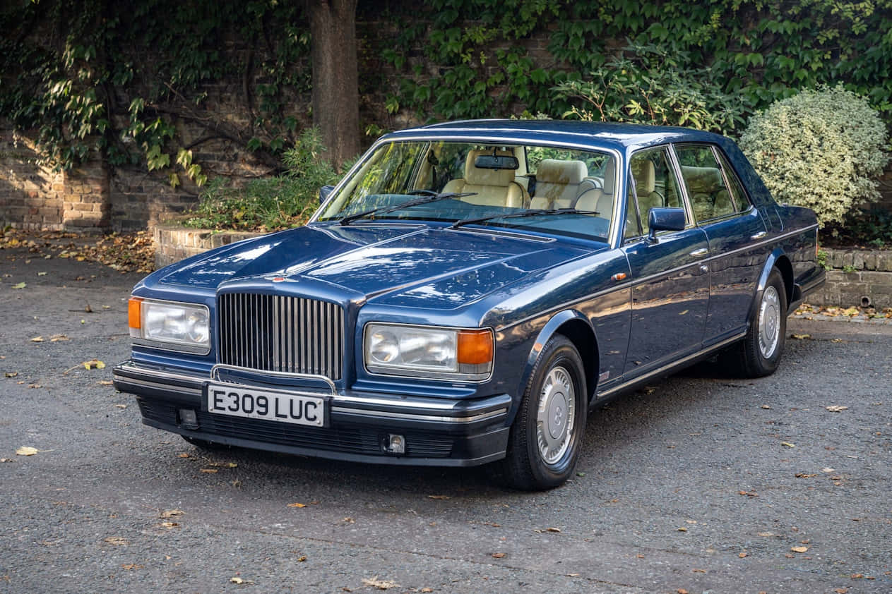Bentley Turbo R, blue, cream interior, SD Desktop Wallpaper