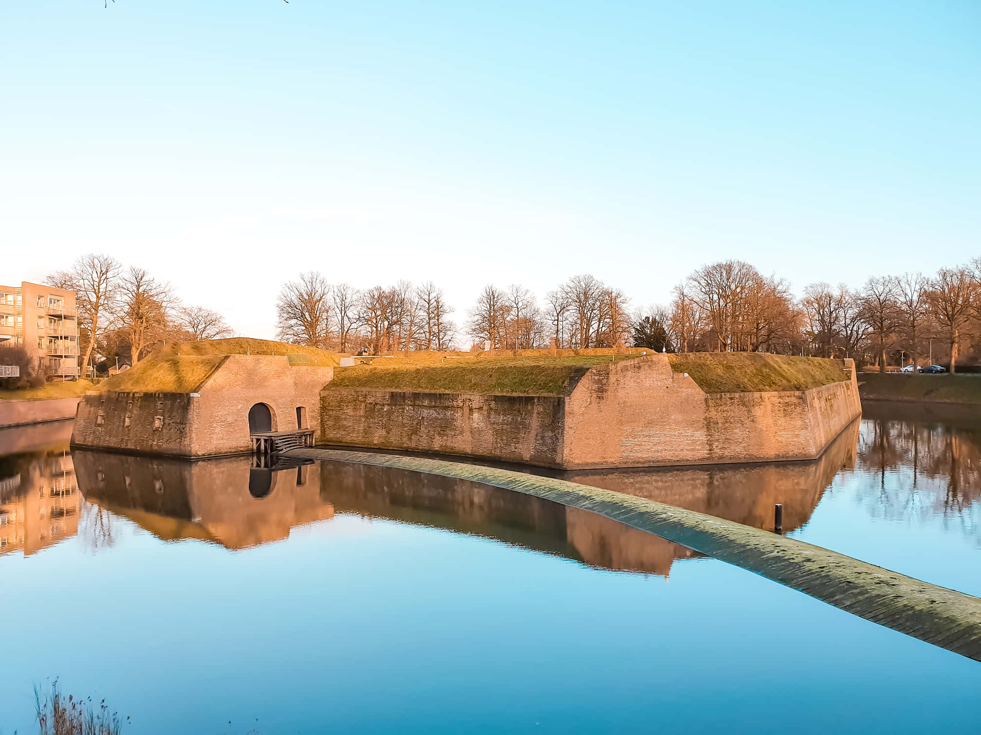 Bergen Op Zoom, historic fortification, brick fortress, Full HD Desktop Wallpaper