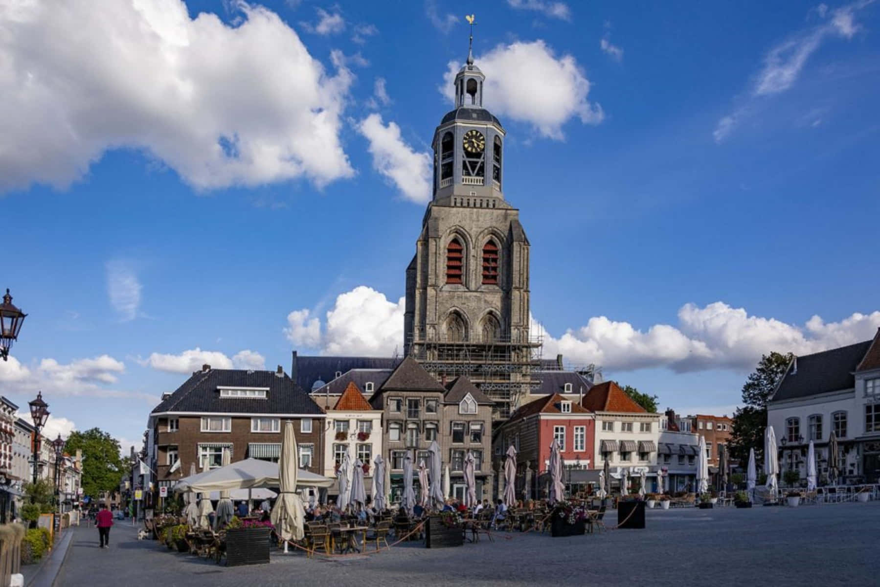 Bergen Op Zoom, market square, stadhuis, HD Desktop Wallpaper