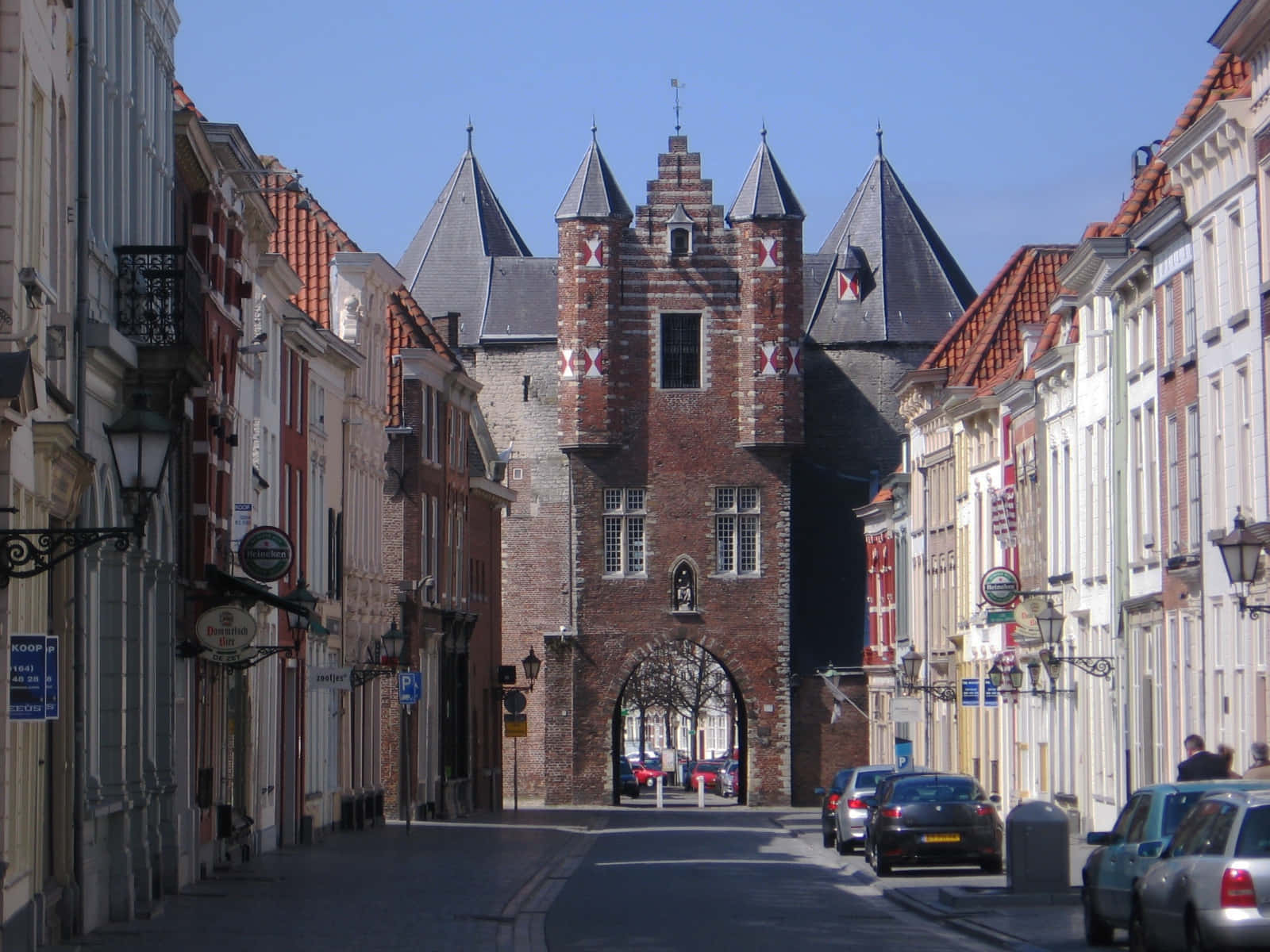 Bergen Op Zoom, historic gate, brick gatehouse, HD Desktop Wallpaper