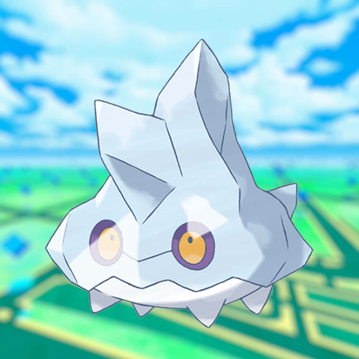 Bergmite, crystalline, glowing eyes, SD Desktop Wallpaper