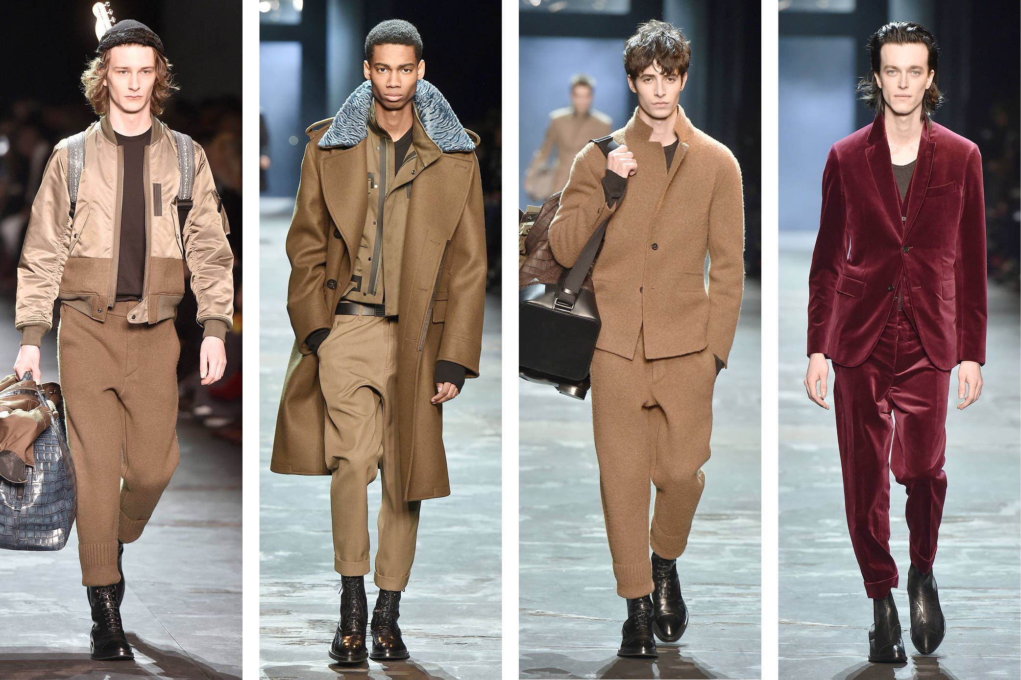 Berluti, Men's Fall 2017, autumnal earth-toned, Full HD Desktop Wallpaper