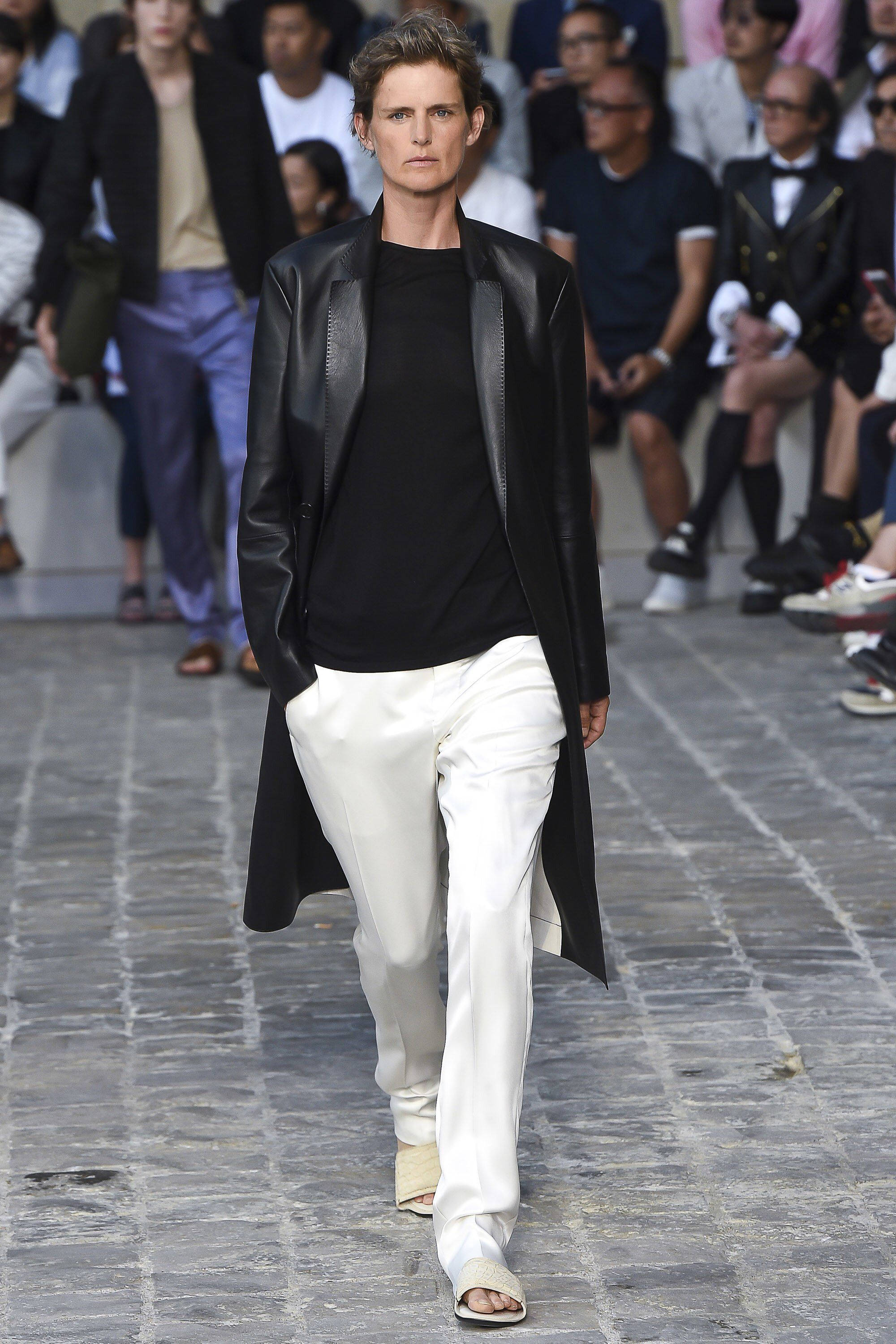 Berluti, leather jacket, black leather coat, 2K Phone Wallpaper