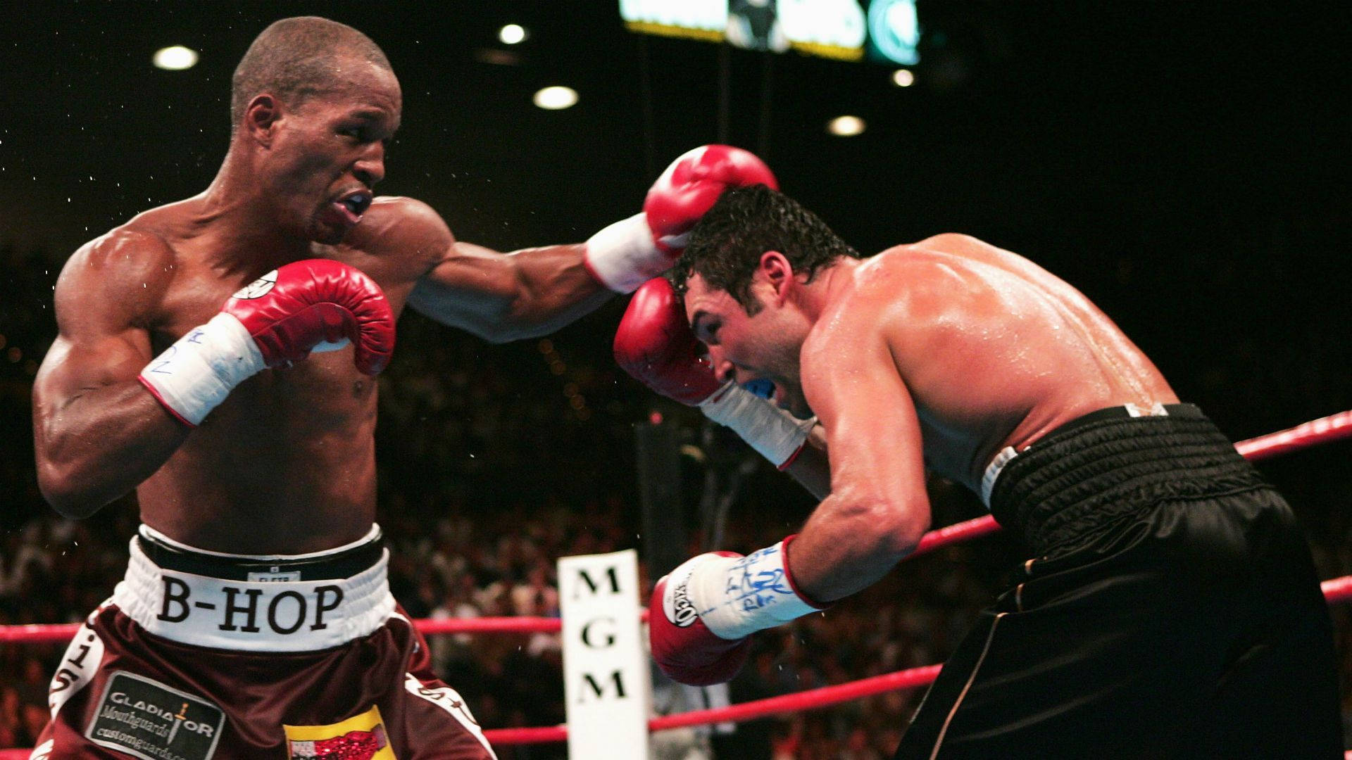 Bernard Hopkins, bright ring, crowd lights, Full HD Desktop Wallpaper