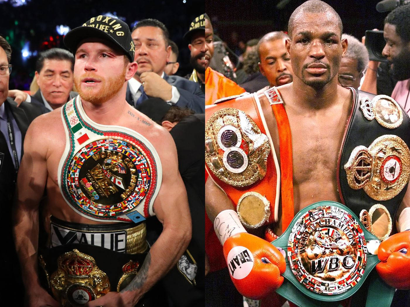Bernard Hopkins, championship belts, boxing gloves, HD Desktop Wallpaper