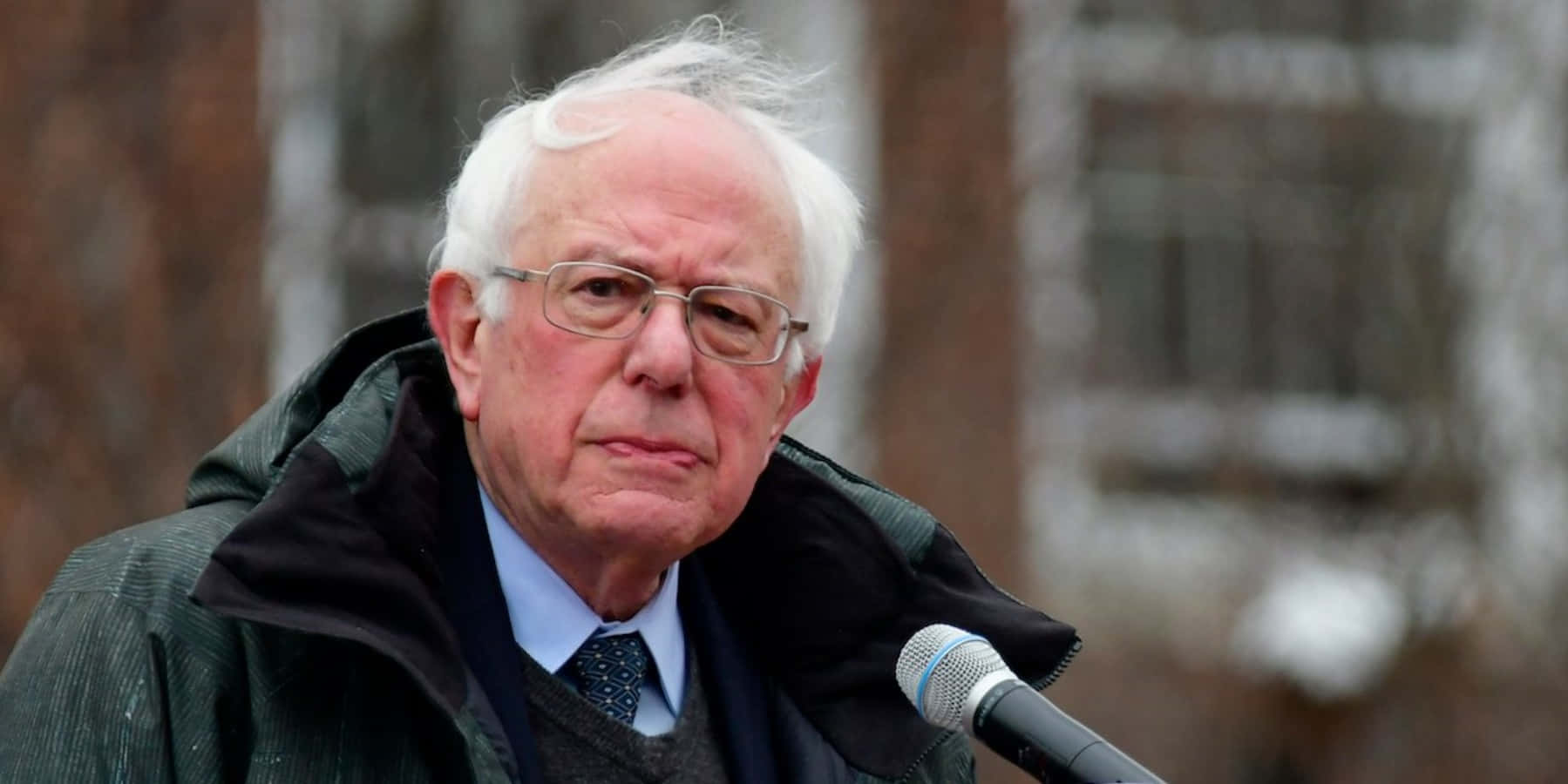 Bernie Sanders, speaking at event, outdoors, HD Desktop Wallpaper