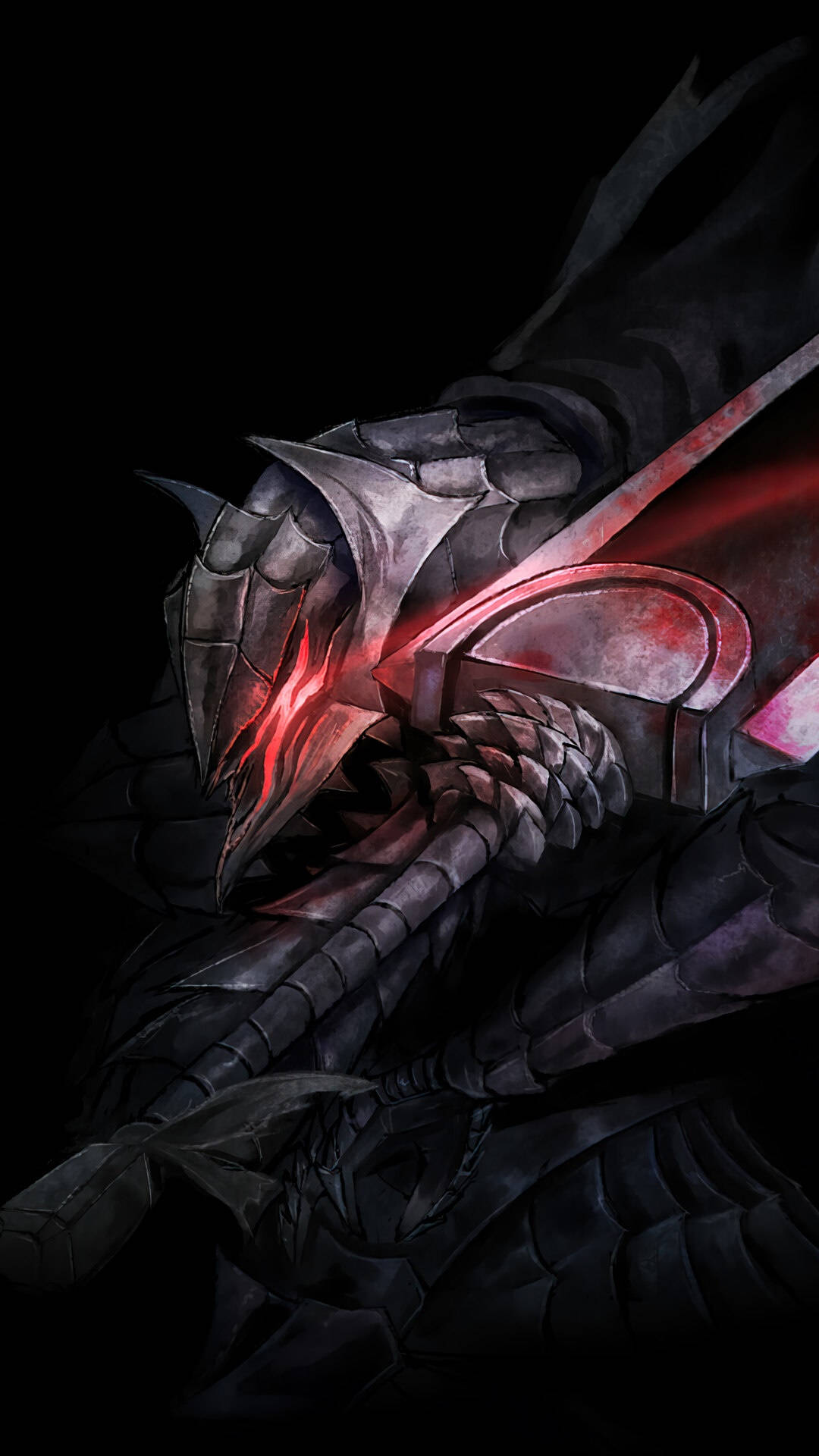 Berserk, Guts, dark armored warrior, Full HD Phone Wallpaper