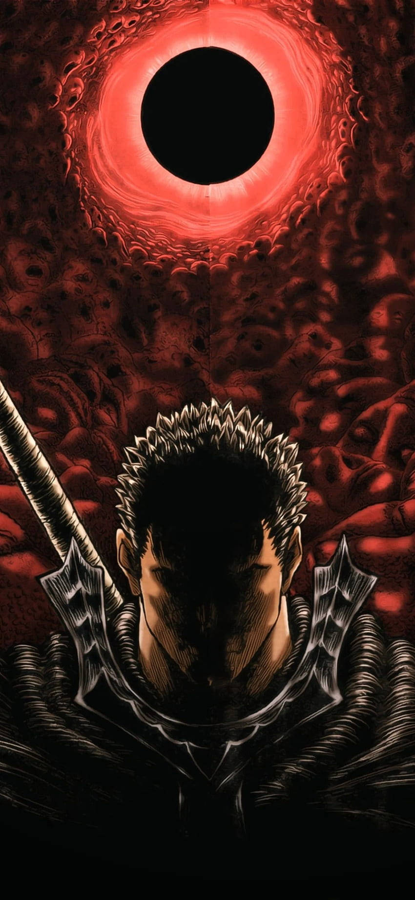 Berserk Guts, dark-haired warrior, ornate armor, HD Phone Wallpaper