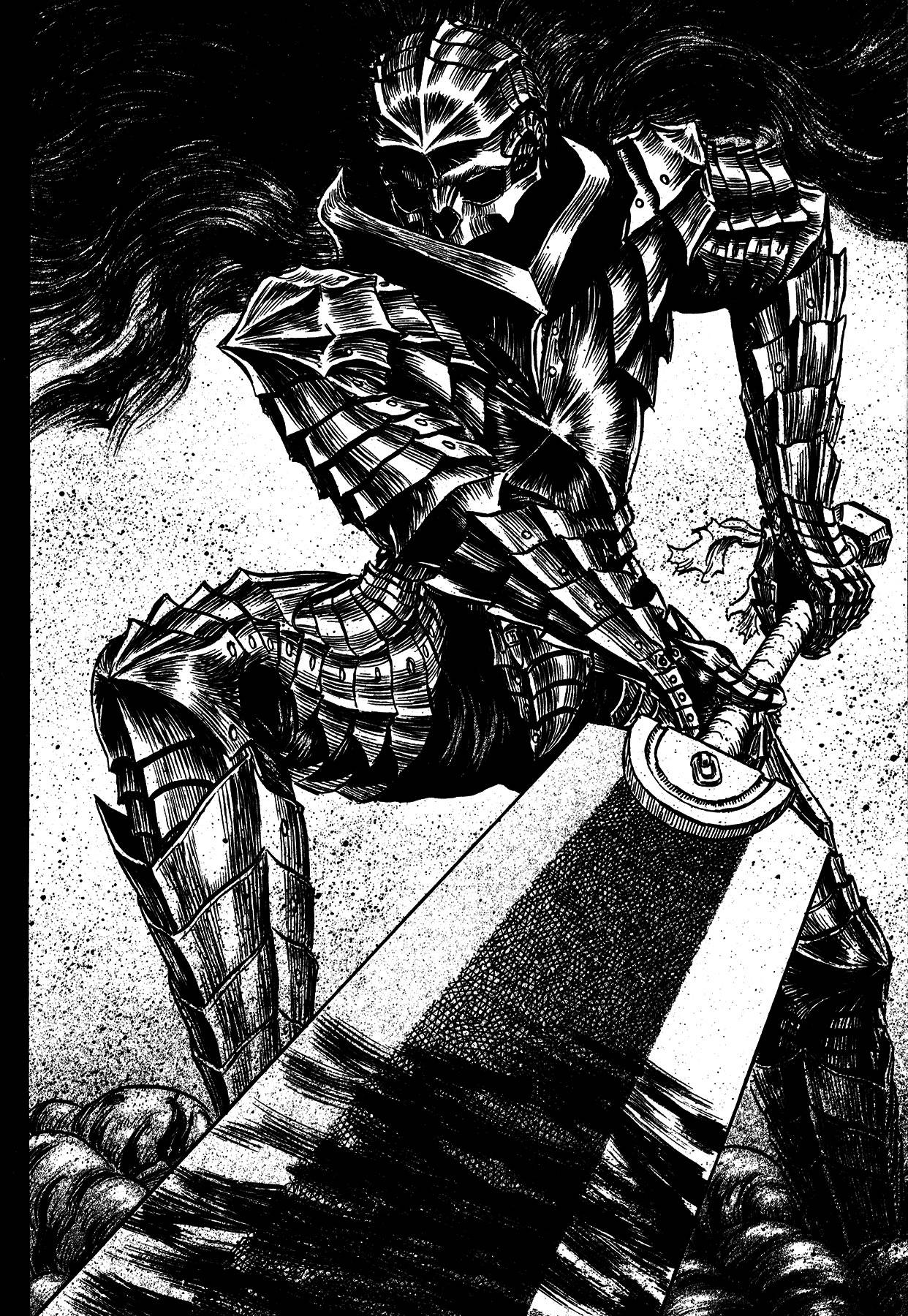 Berserk Guts, skeletal knight, ornate plate armor, HD Phone Wallpaper