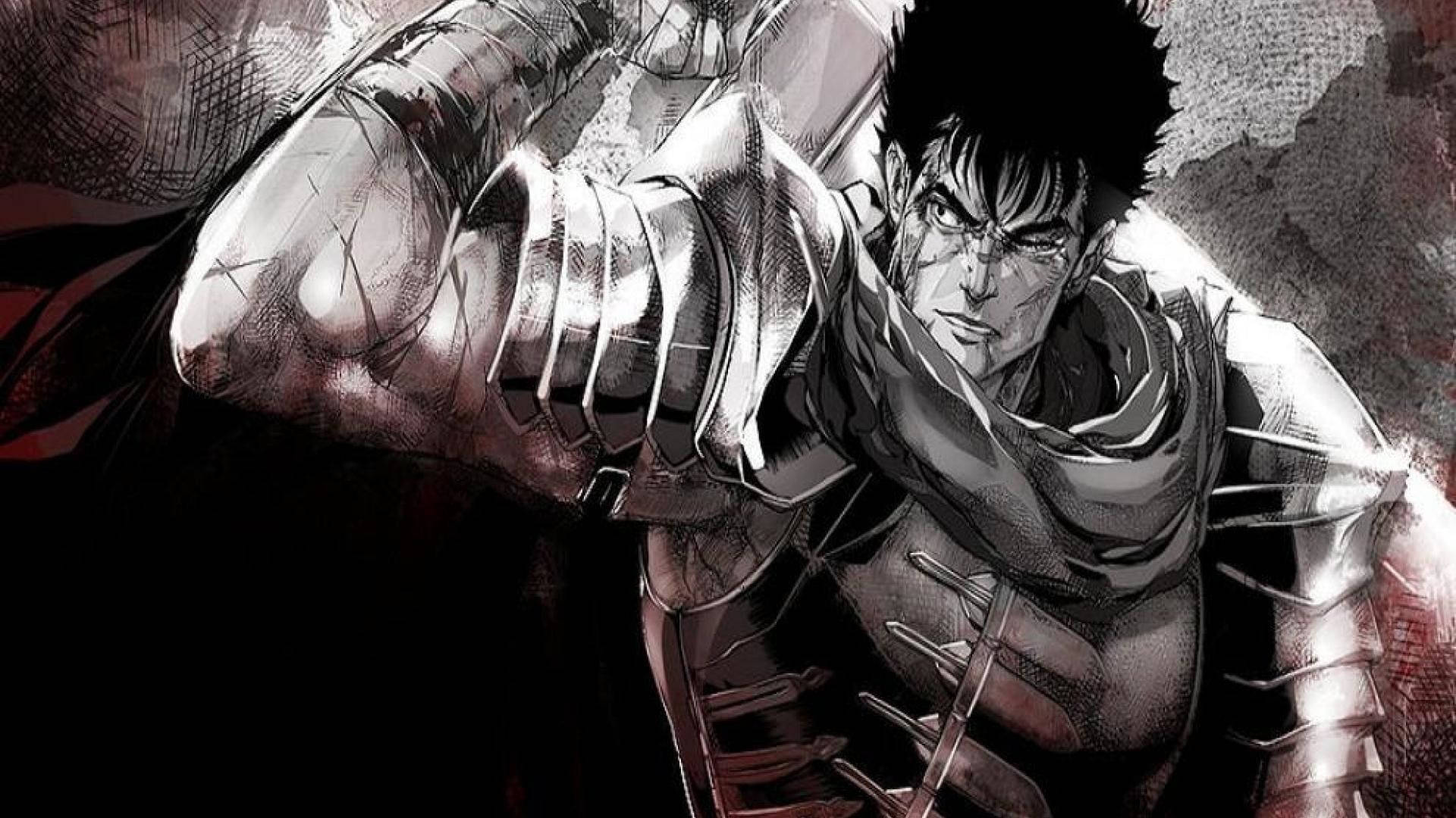 Berserk Guts, anime warrior, detailed armor, Full HD Desktop Wallpaper