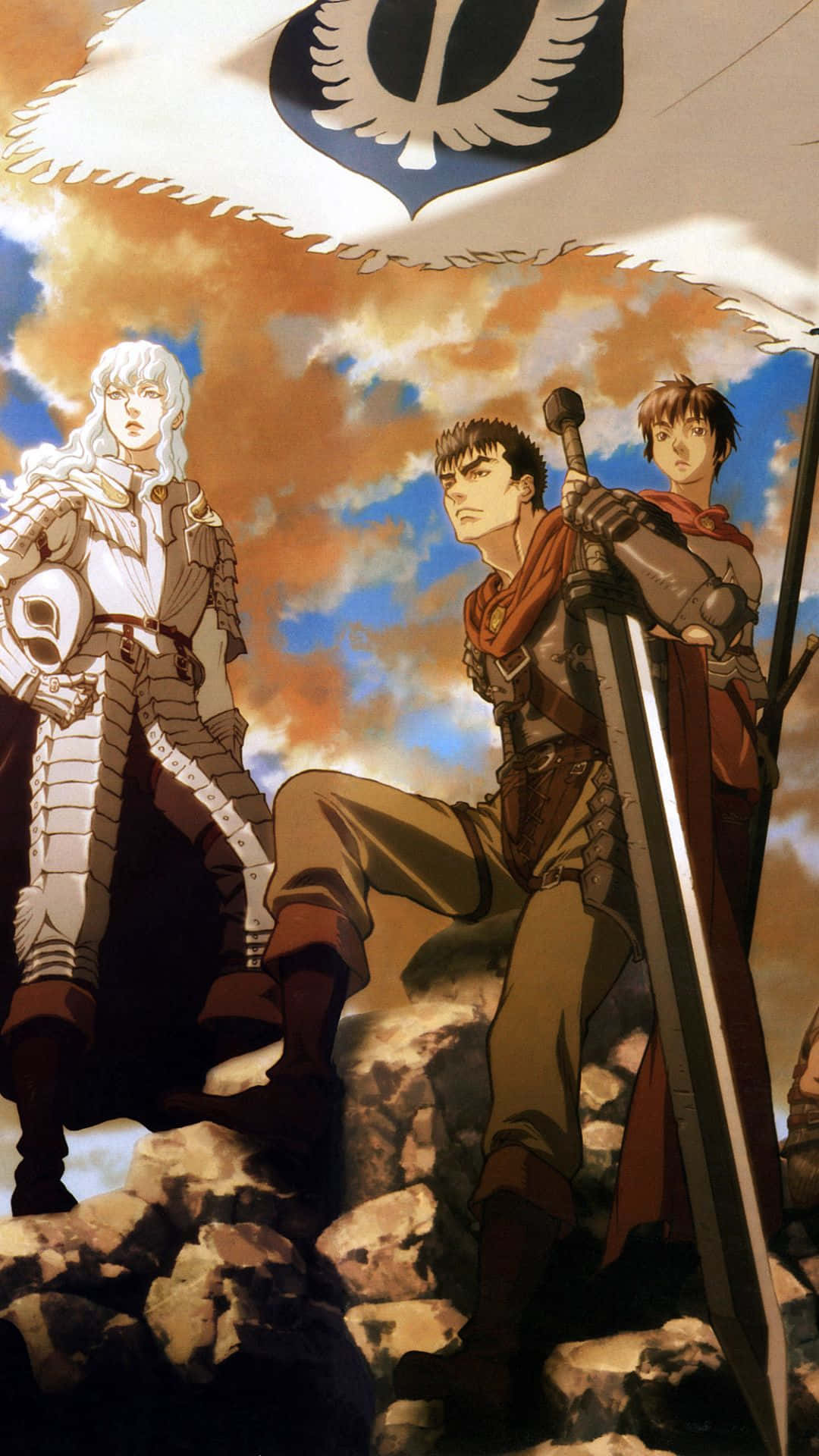 Berserk, iPhone, armored anime warriors, Full HD Phone Wallpaper