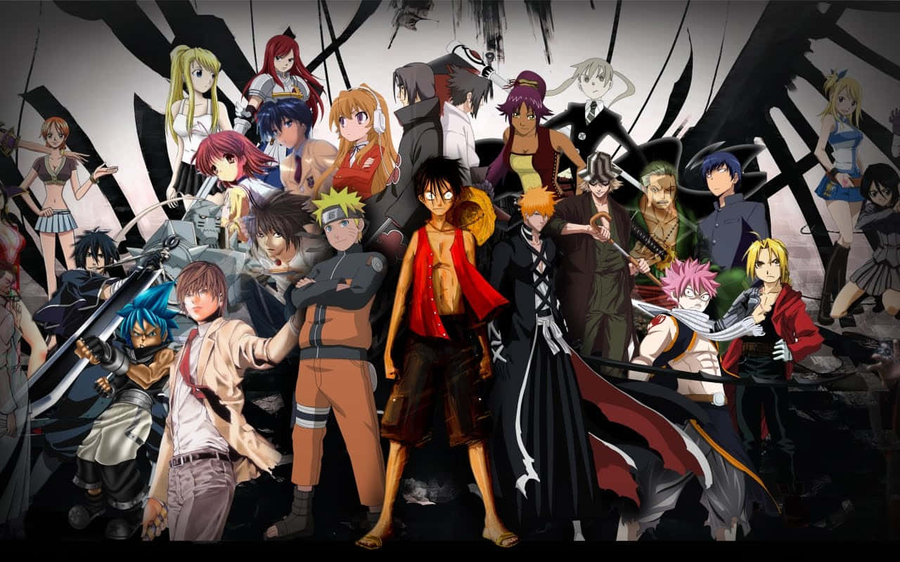 Best Anime, anime collage, iconic characters, HD Desktop Wallpaper