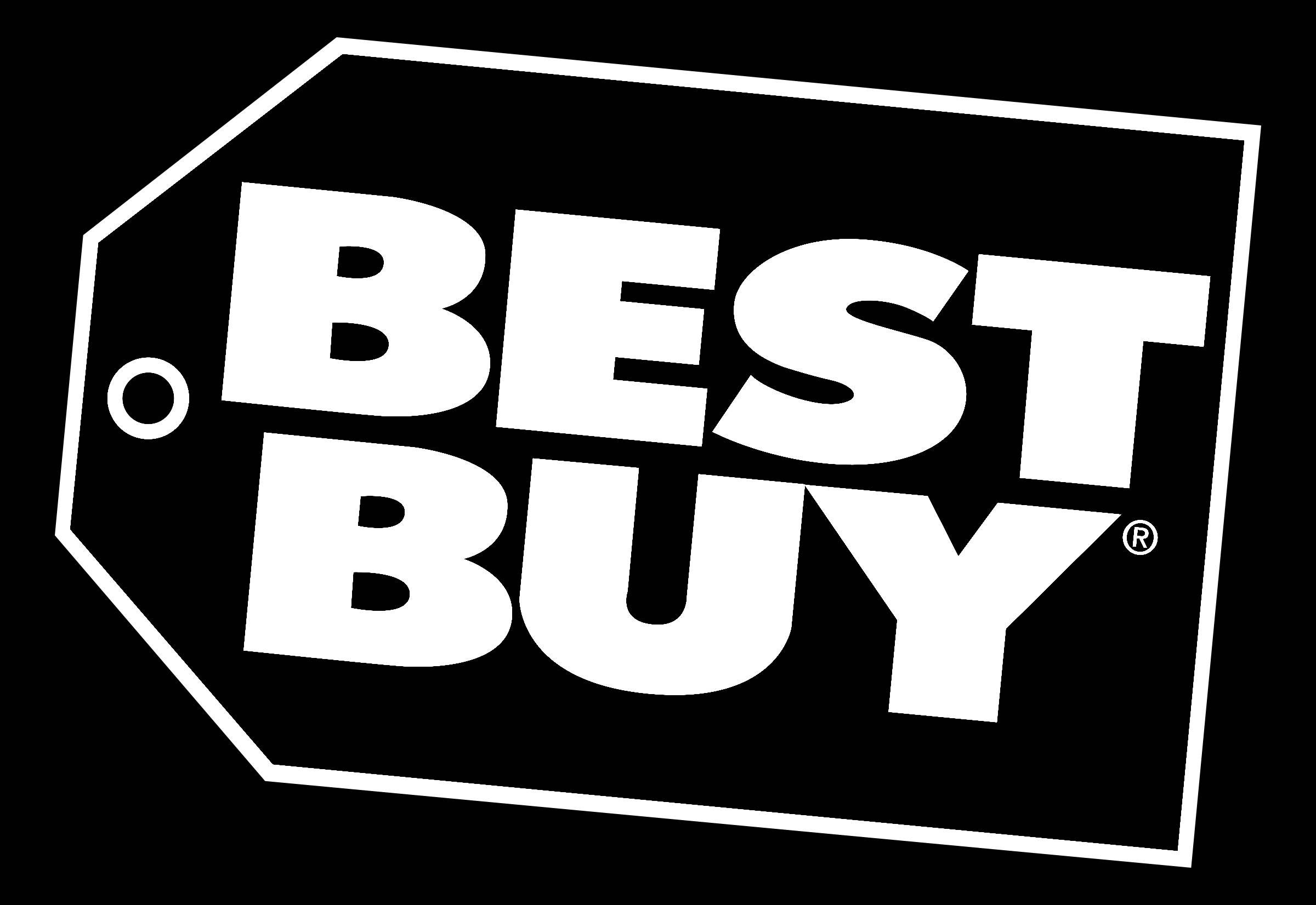 Best Buy, black background, white Best Buy logo, Full HD Desktop Wallpaper