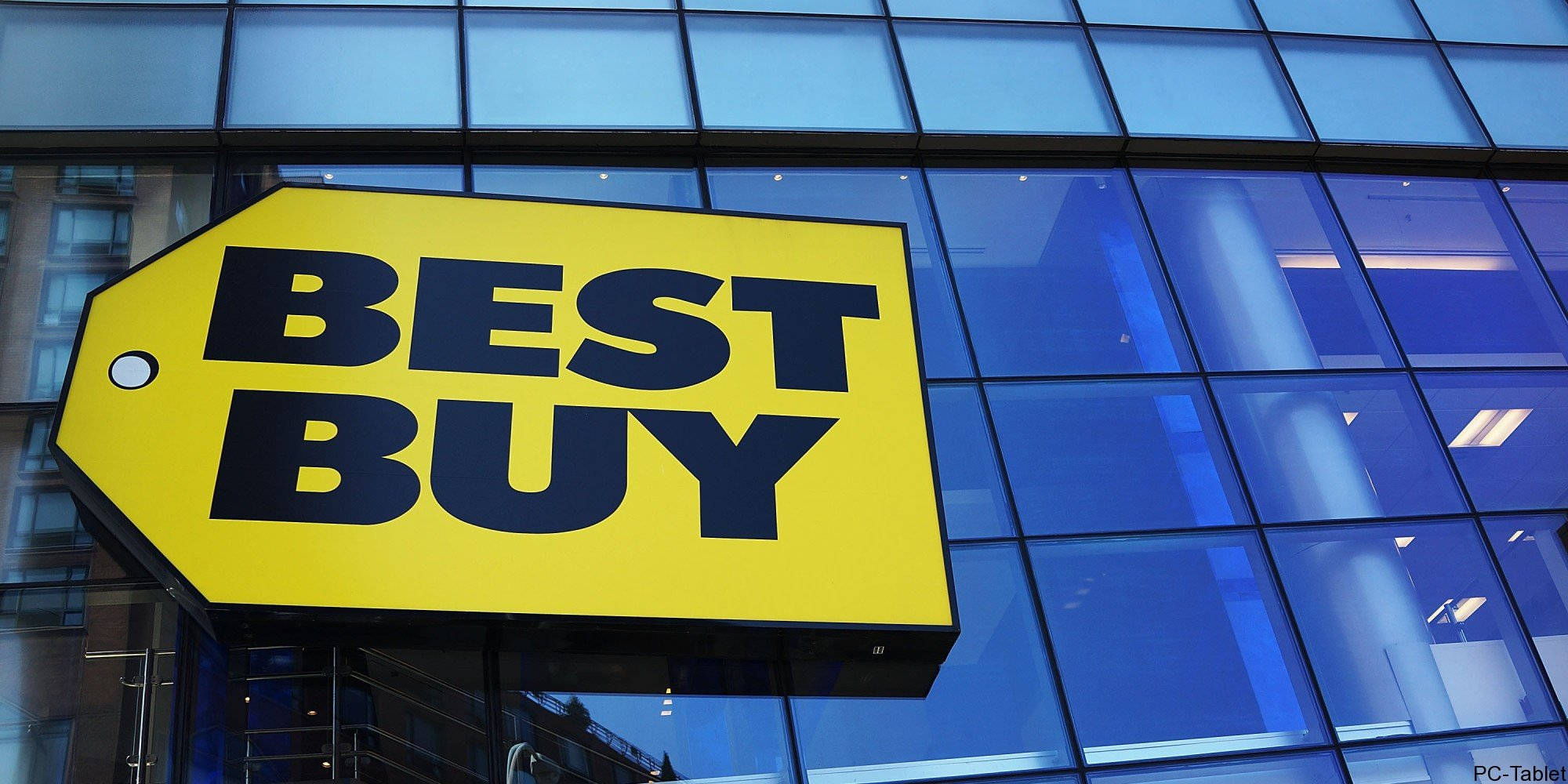 Best Buy, yellow, glass building, Full HD Desktop Wallpaper