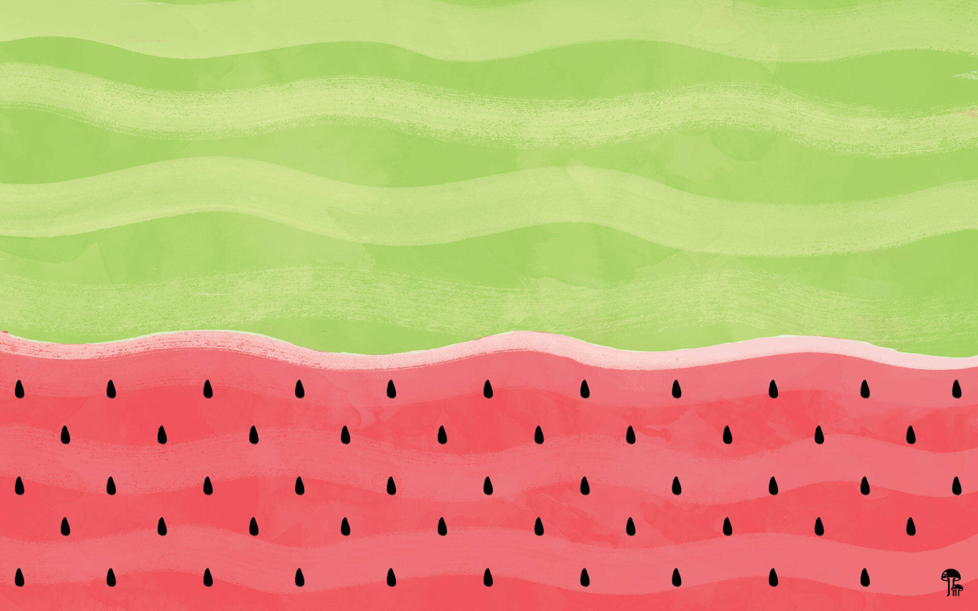 watermelon, pink flesh, black seeds, Full HD Desktop Wallpaper