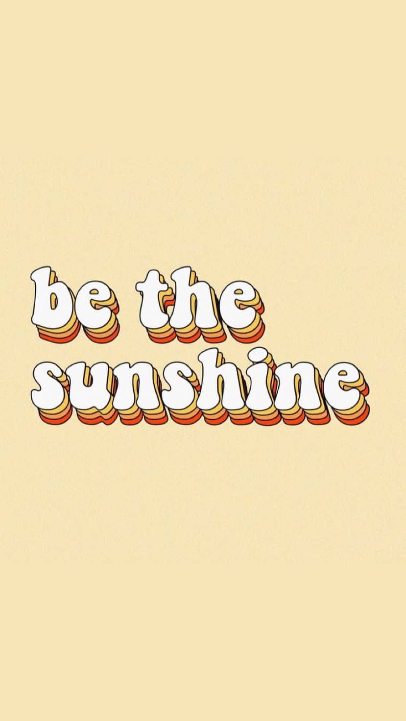 be the sunshine, white, orange-yellow stripes, HD Phone Wallpaper